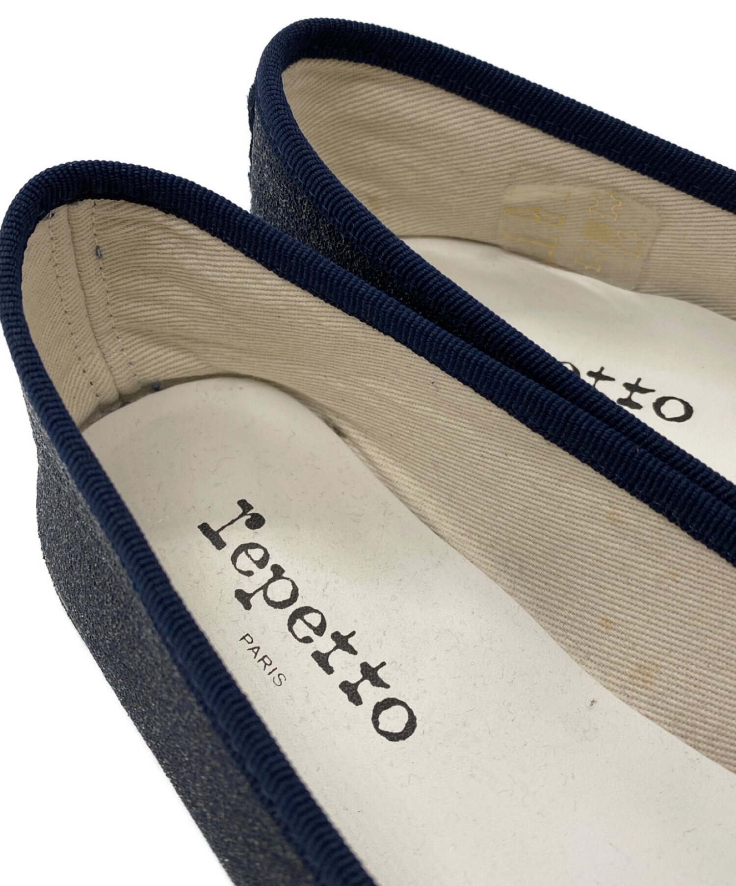 repetto (レペット) グリッターバレエパンプス ネイビー サイズ:40