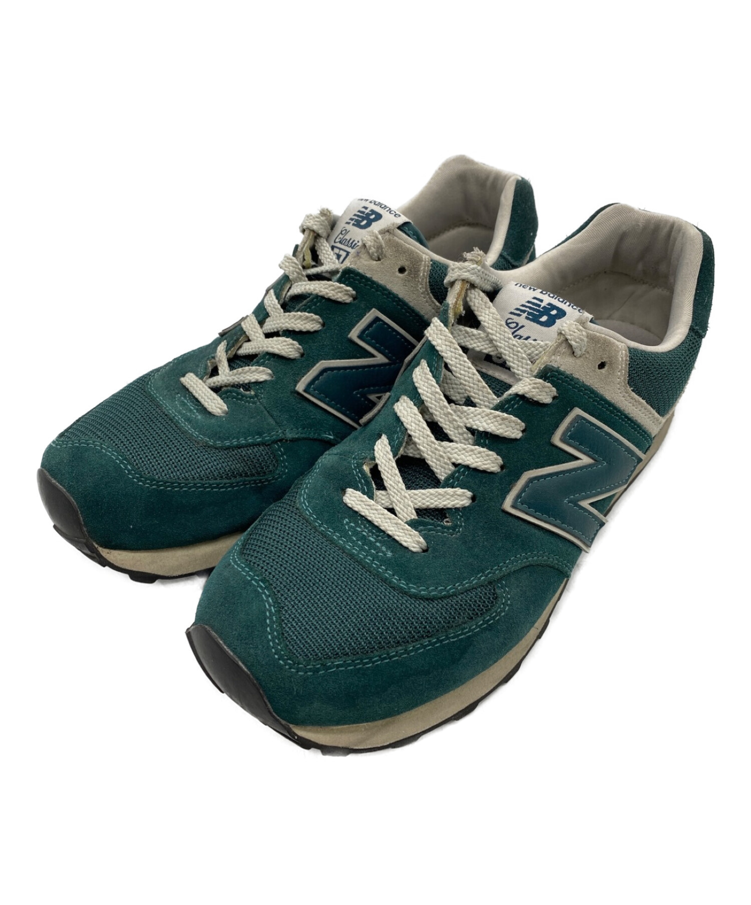 NEW BALANCE (ニューバランス) 574ローカットスニーカー グリーン サイズ:27