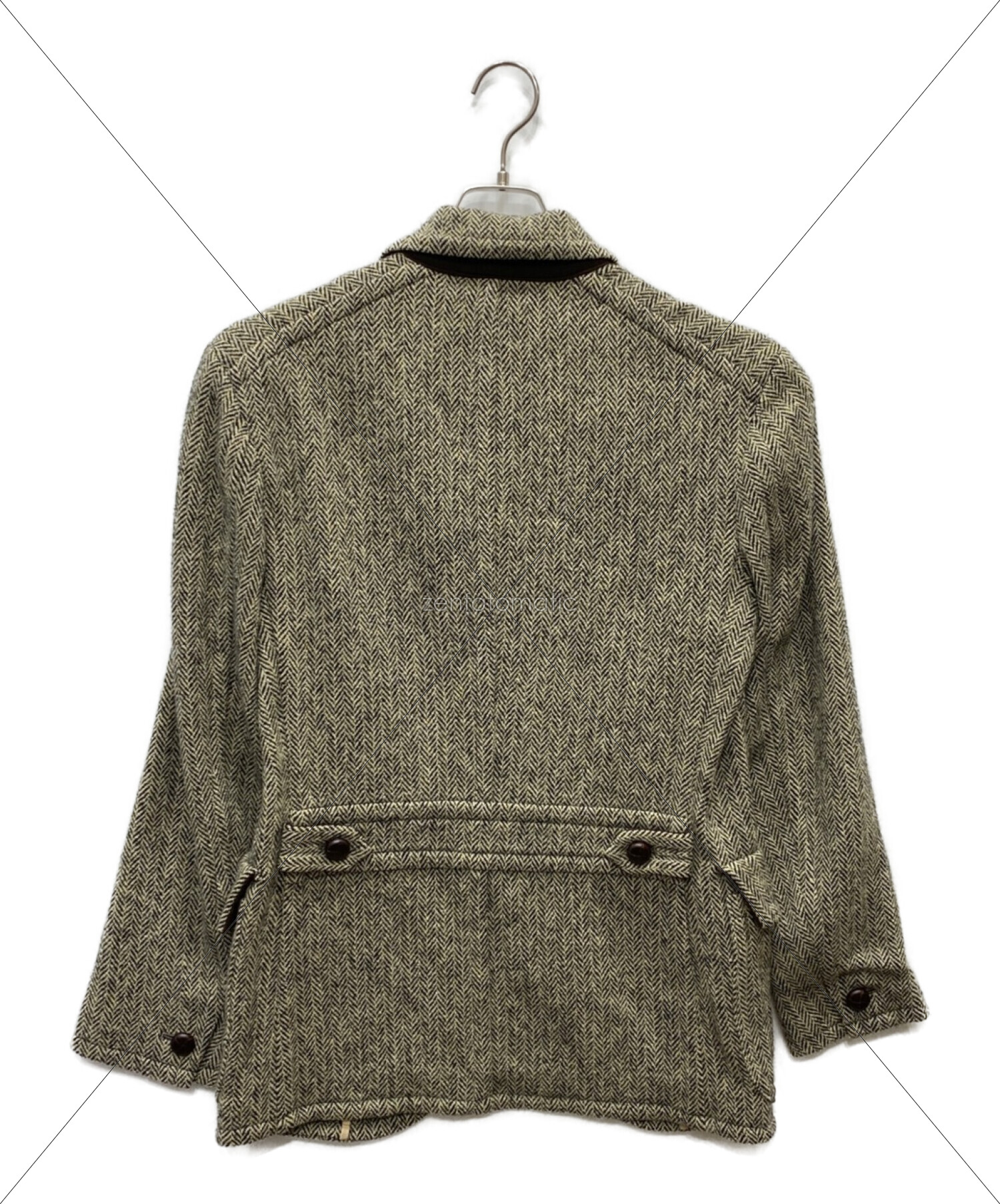 the rugged clothing (ザ ラギッドクロージング) ヘリンボーン編みハンティングジャケット ベージュ×ブラック サイズ:M