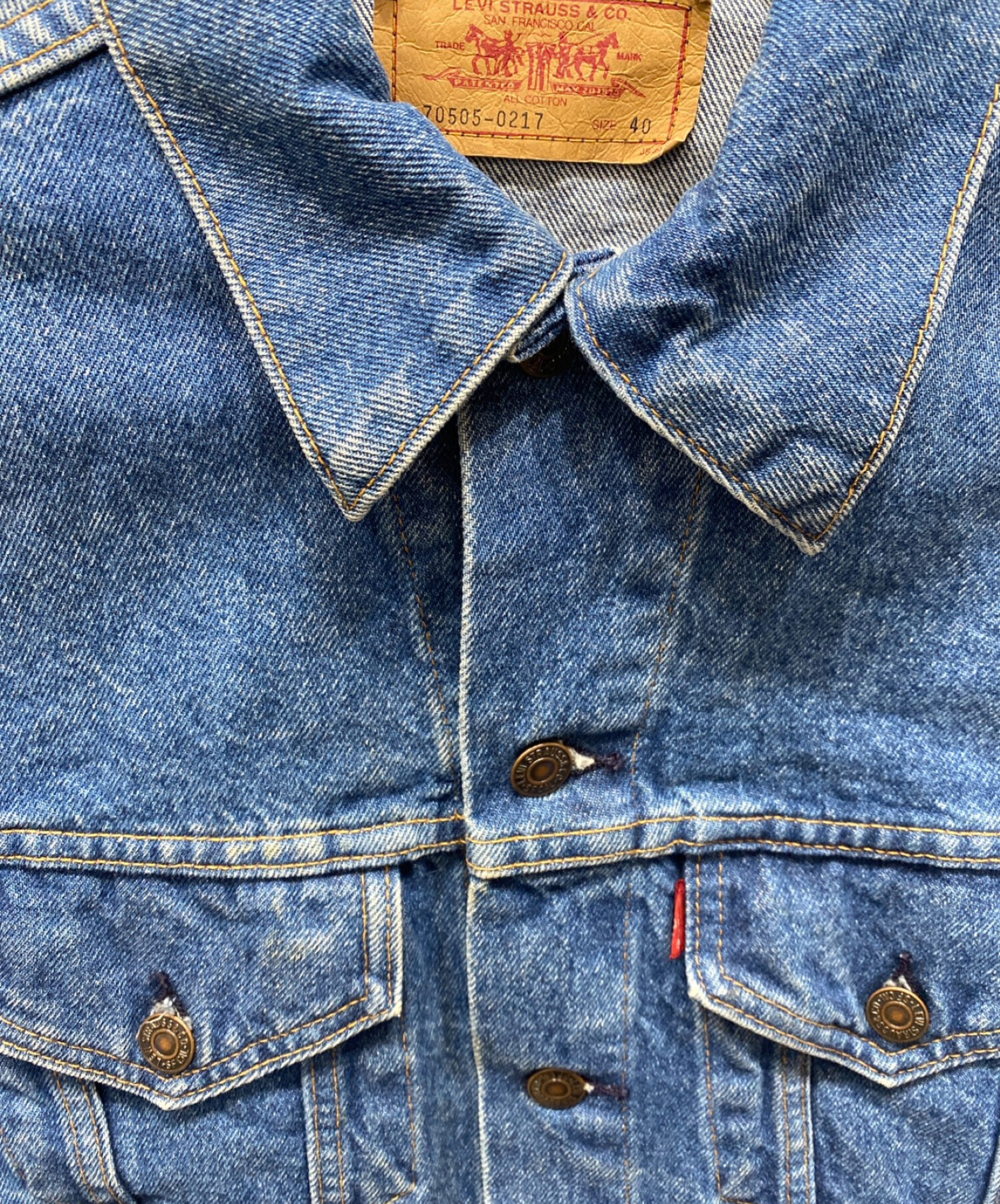 中古・古着通販】LEVI'S (リーバイス) デニムジャケット ブルー サイズ