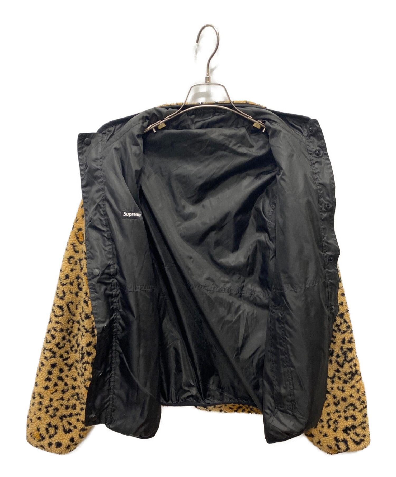 Supreme (シュプリーム) leopard Fleece Reversible Jacket ブラウン サイズ:M