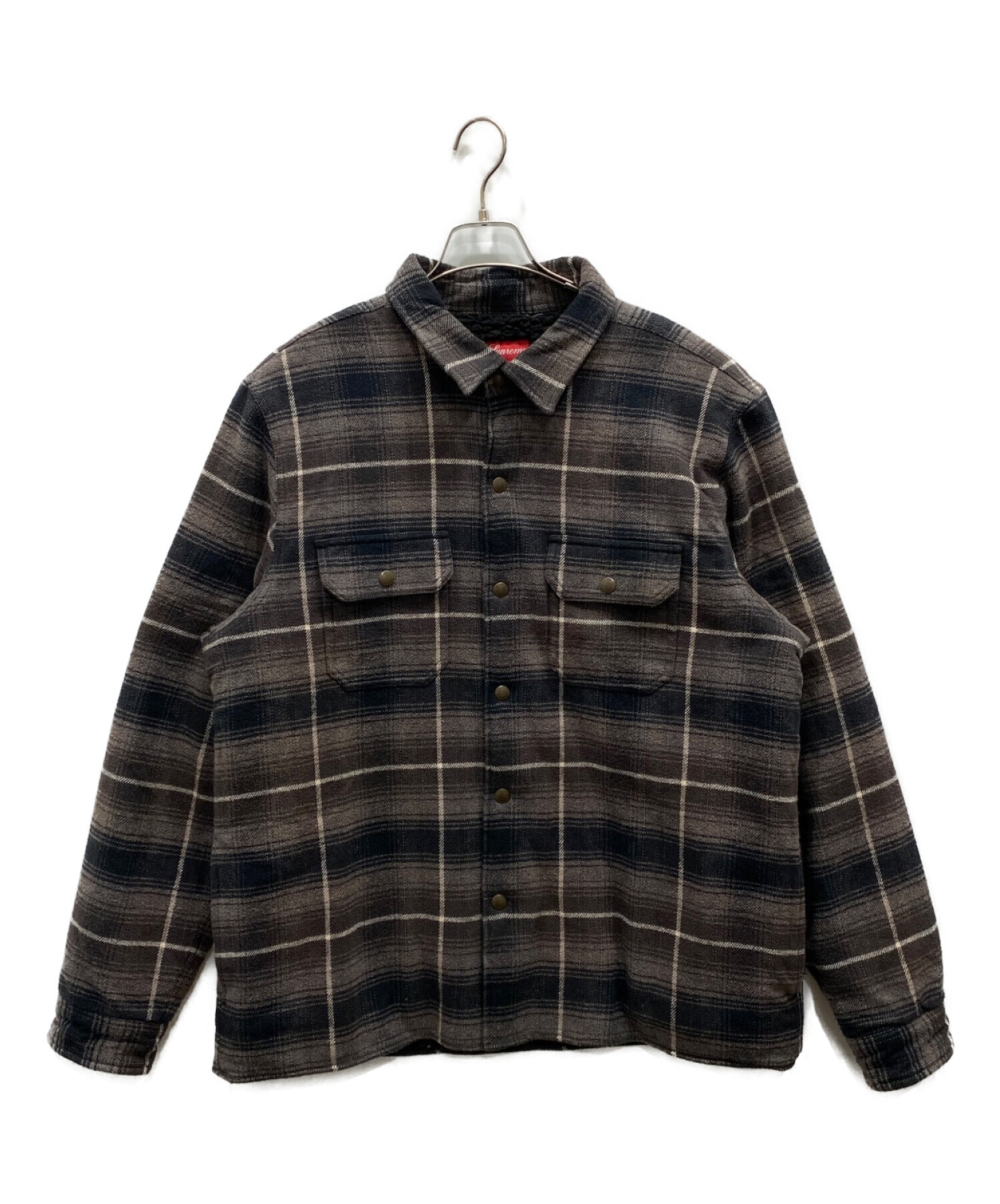 Faux Shearling Lined Flannel Shirtシュプリーム