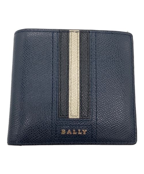 【中古・古着通販】BALLY (バリー) 2つ折り財布 ネイビー