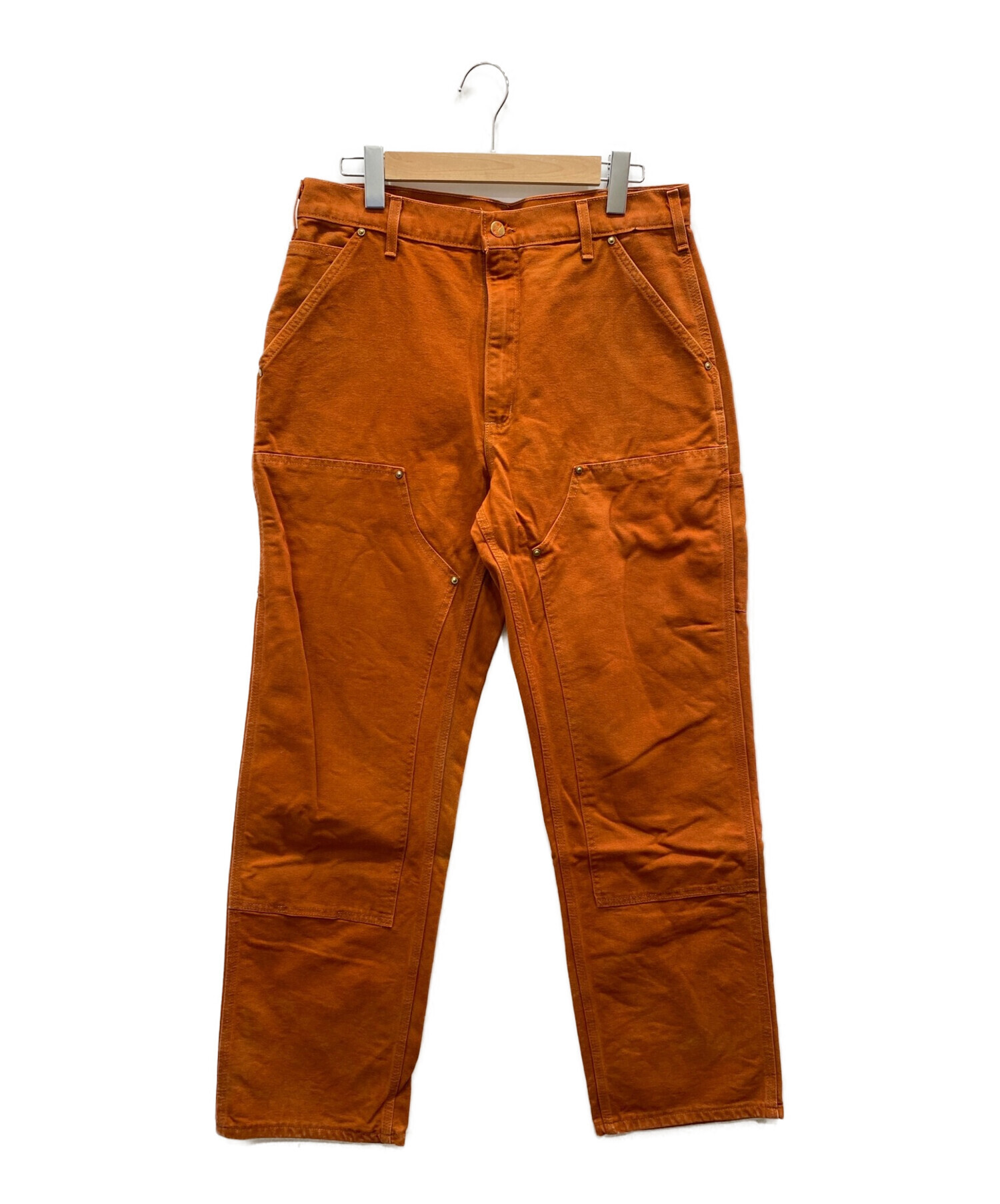 CarHartt (カーハート) ダブルニーペインターパンツ オレンジ サイズ:W34×L32