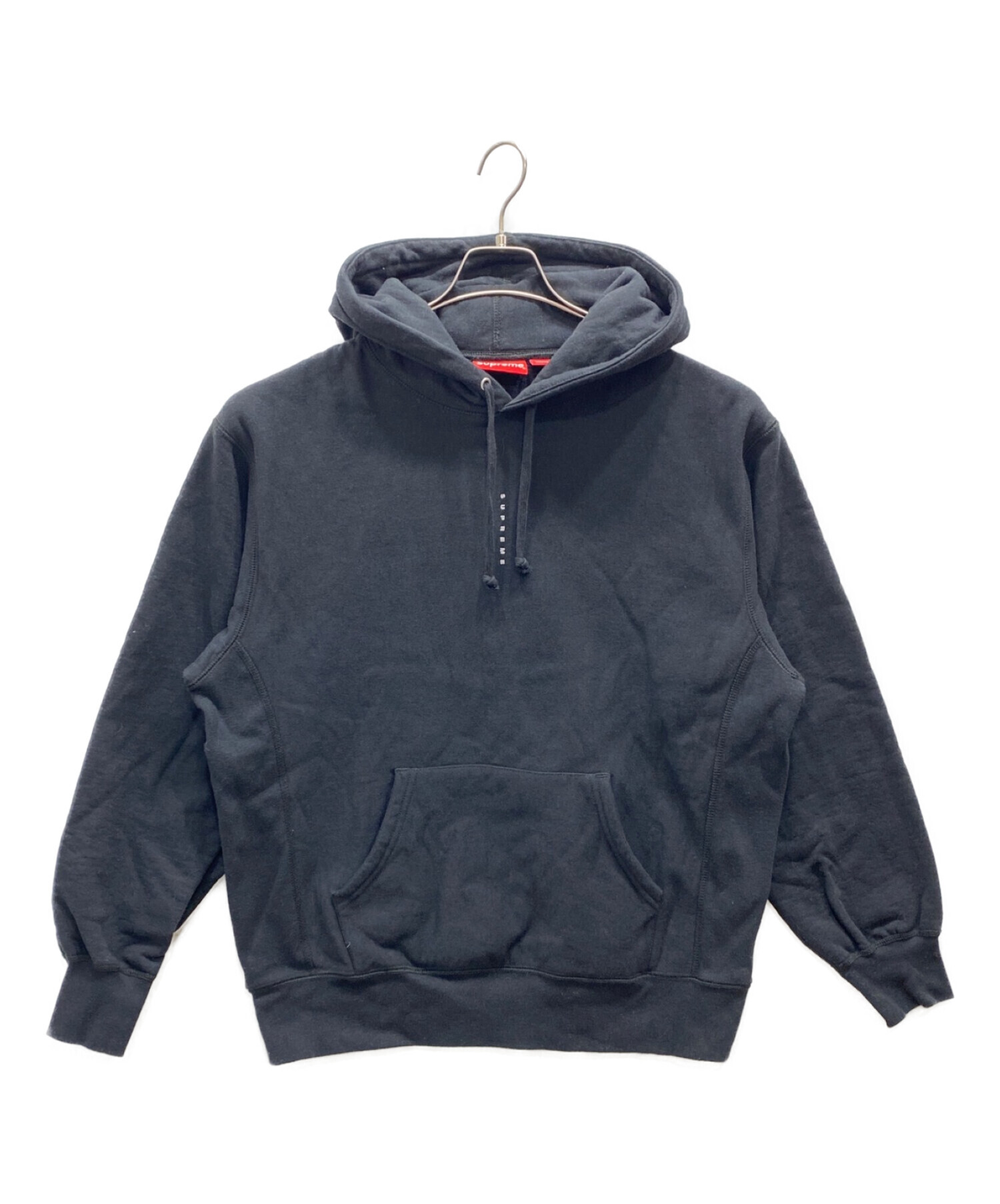 SUPREME (シュプリーム) Micro Logo Hooded Sweatshirt ブラック サイズ:Ｍ