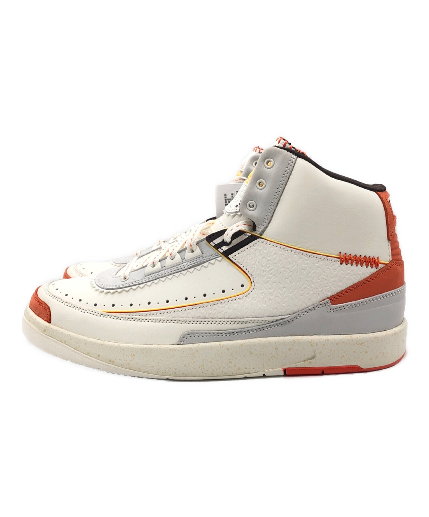 NIKE (ナイキ) AIR JORDAN 2 RETRO SP ホワイト×オレンジ サイズ:30