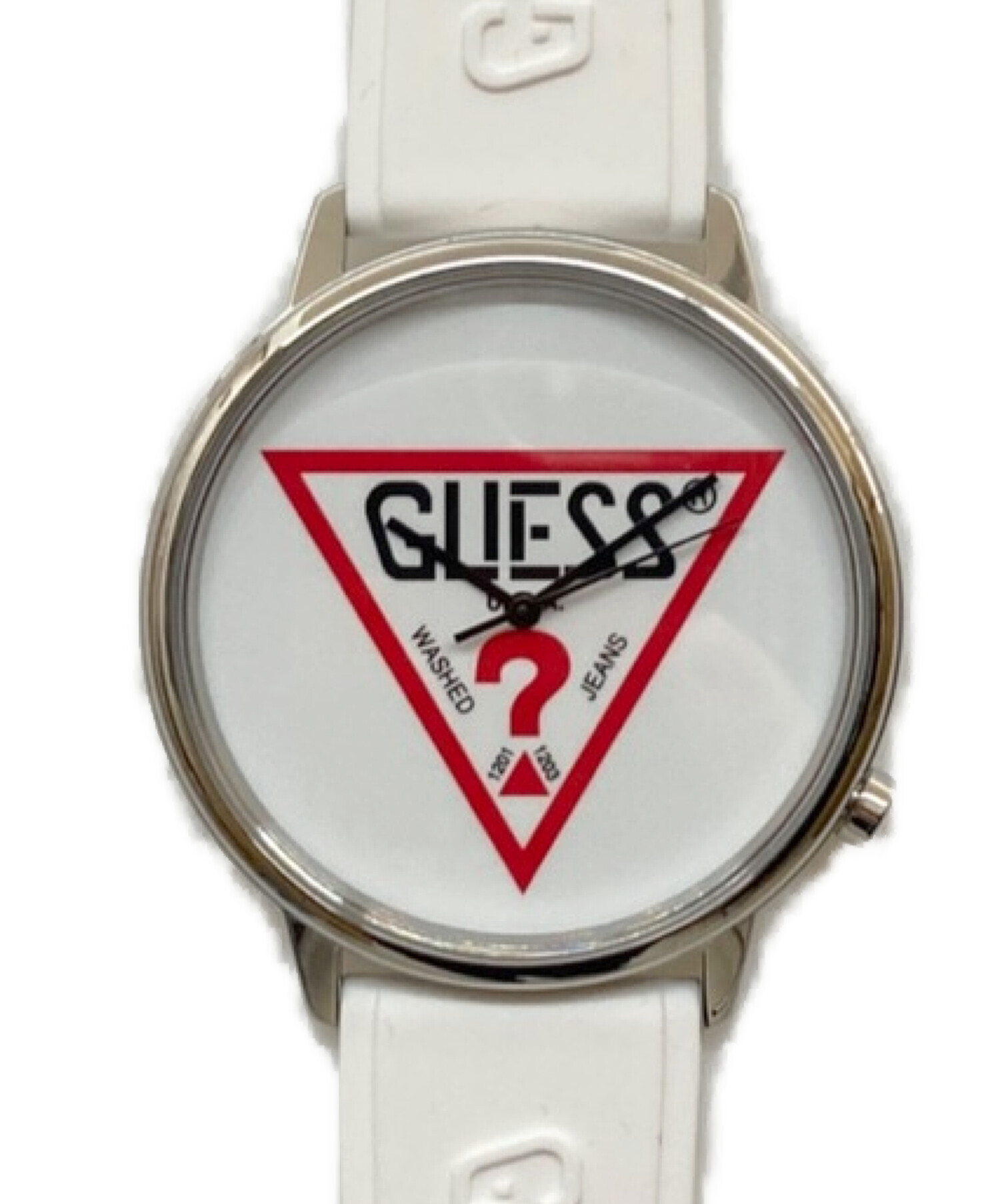 GUESS ゲス 腕時計 クロノグラフ 防水100m ラバーベルト 美品 - 腕時計