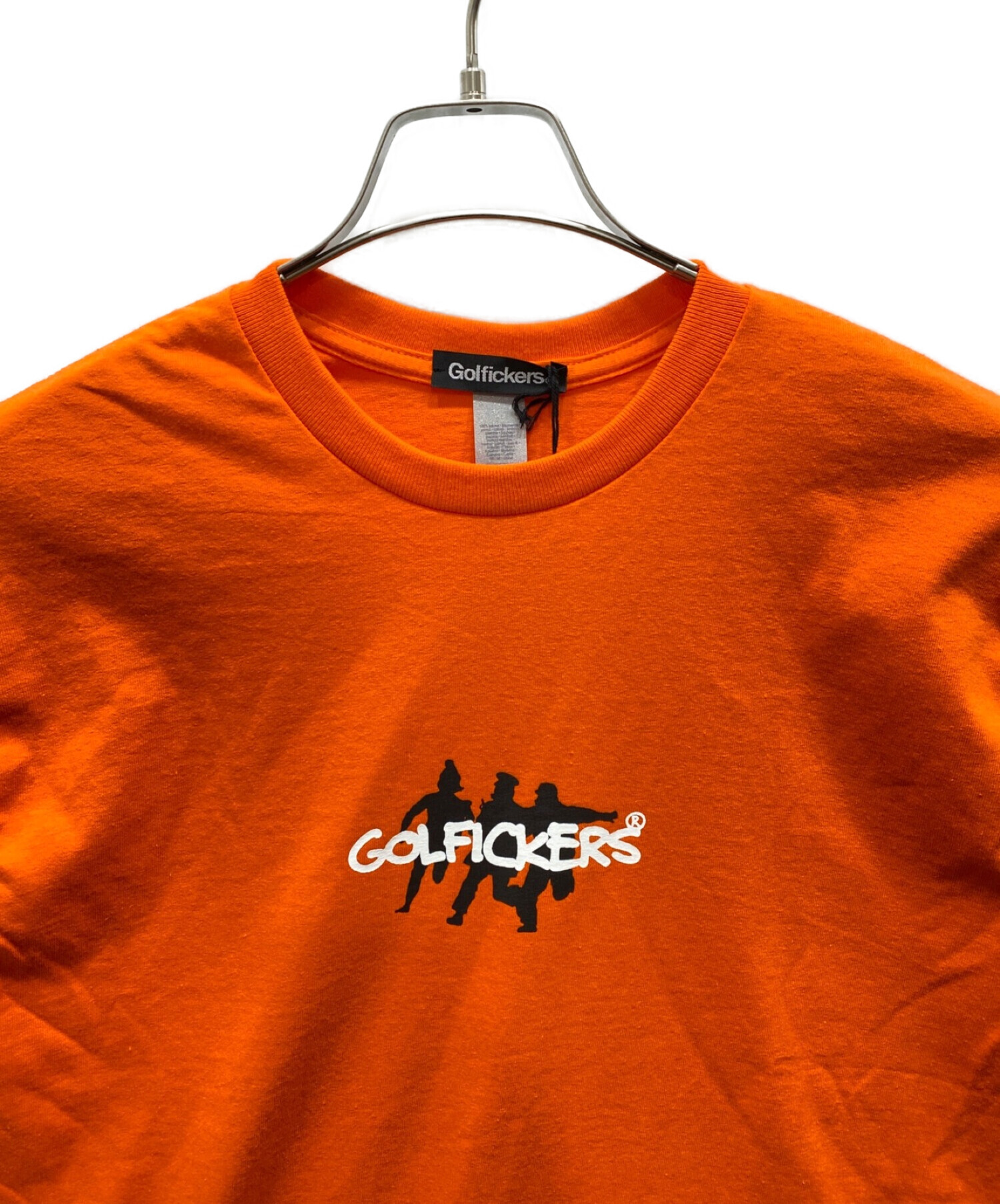 GOLFICKERS (ゴルフィッカーズ) プリントTシャツ オレンジ サイズ:M 未使用品