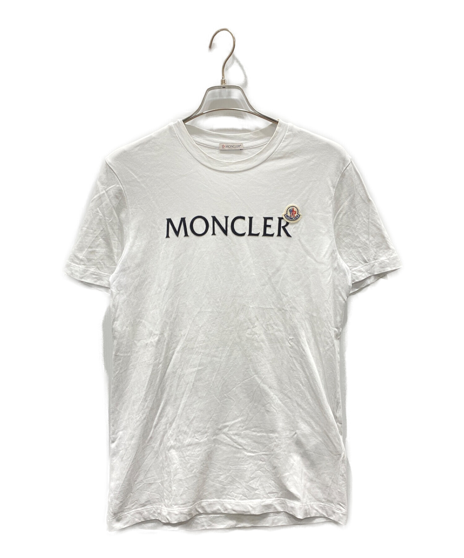 MONCLER (モンクレール) ロゴワッペンTシャツ ホワイト サイズ:S