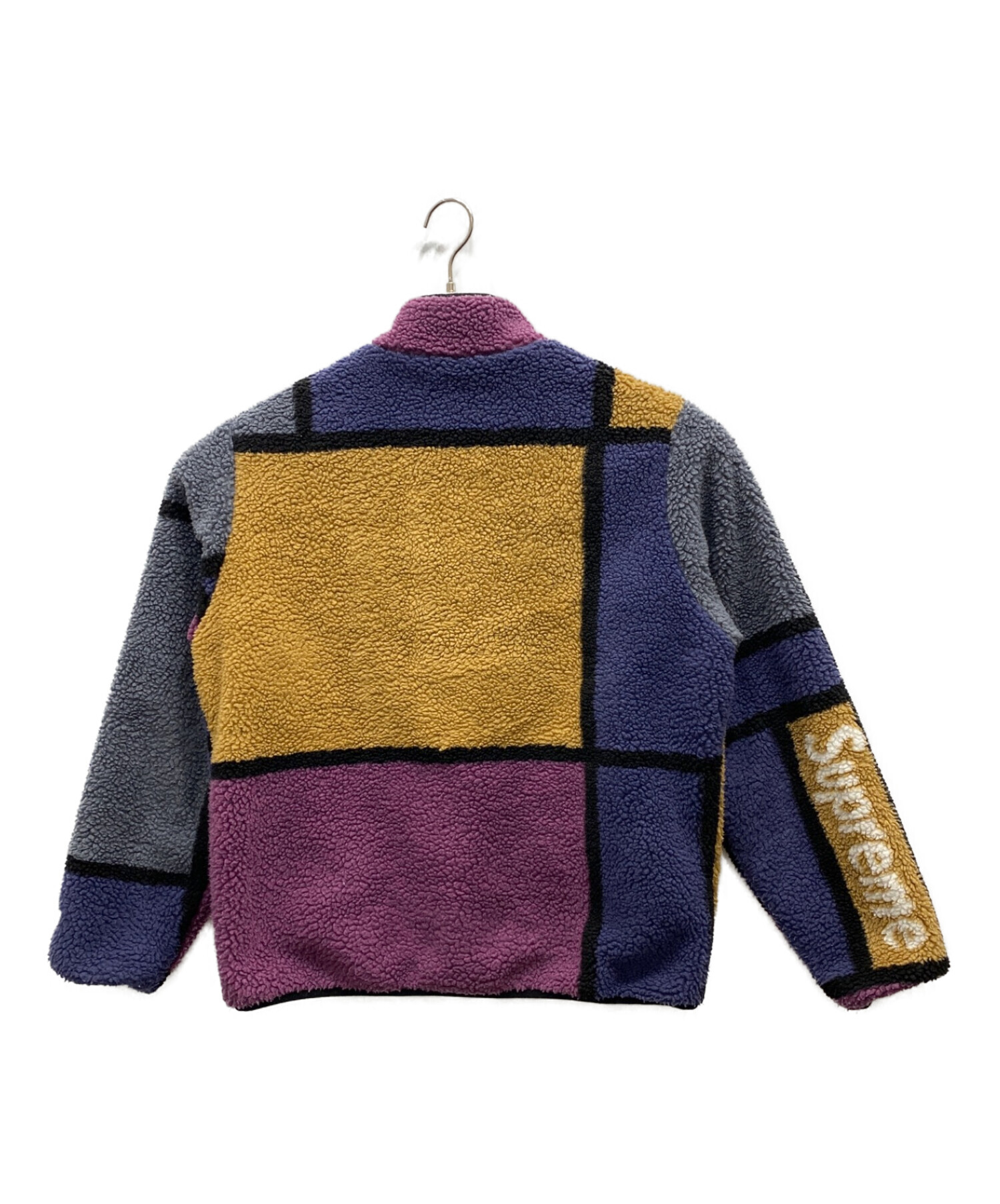 SUPREME (シュプリーム) Reversible Colorblocked Fleece Jacket パープル サイズ:M