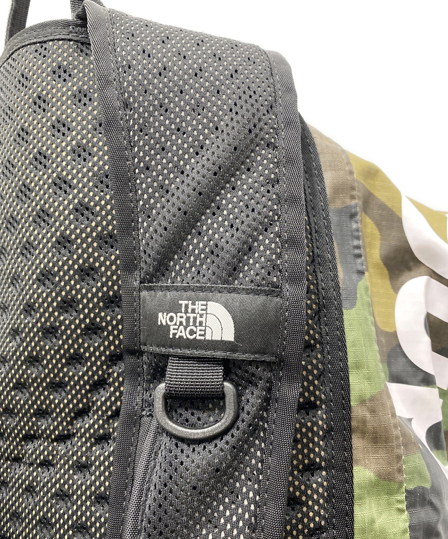 THE NORTH FACE (ザ ノース フェイス) SUPREME (シュプリーム) Waterproof Backpack Woodland  Camo/ウォータープルーフバックパック ウッドランドカモ カーキ×ベージュ