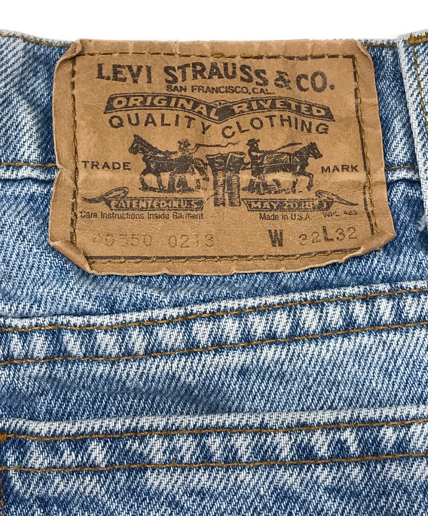 中古・古着通販】LEVI'S (リーバイス) 550デニムパンツ ブルー サイズ