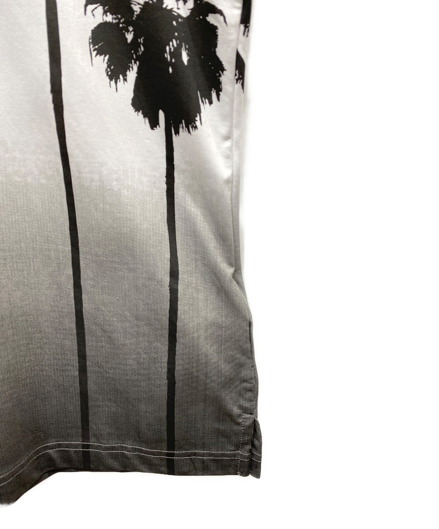 HYDROGEN GOLF (ハイドロゲンゴルフ) ツリープリントポロシャツ ホワイト×ブラック サイズ:S 未使用品