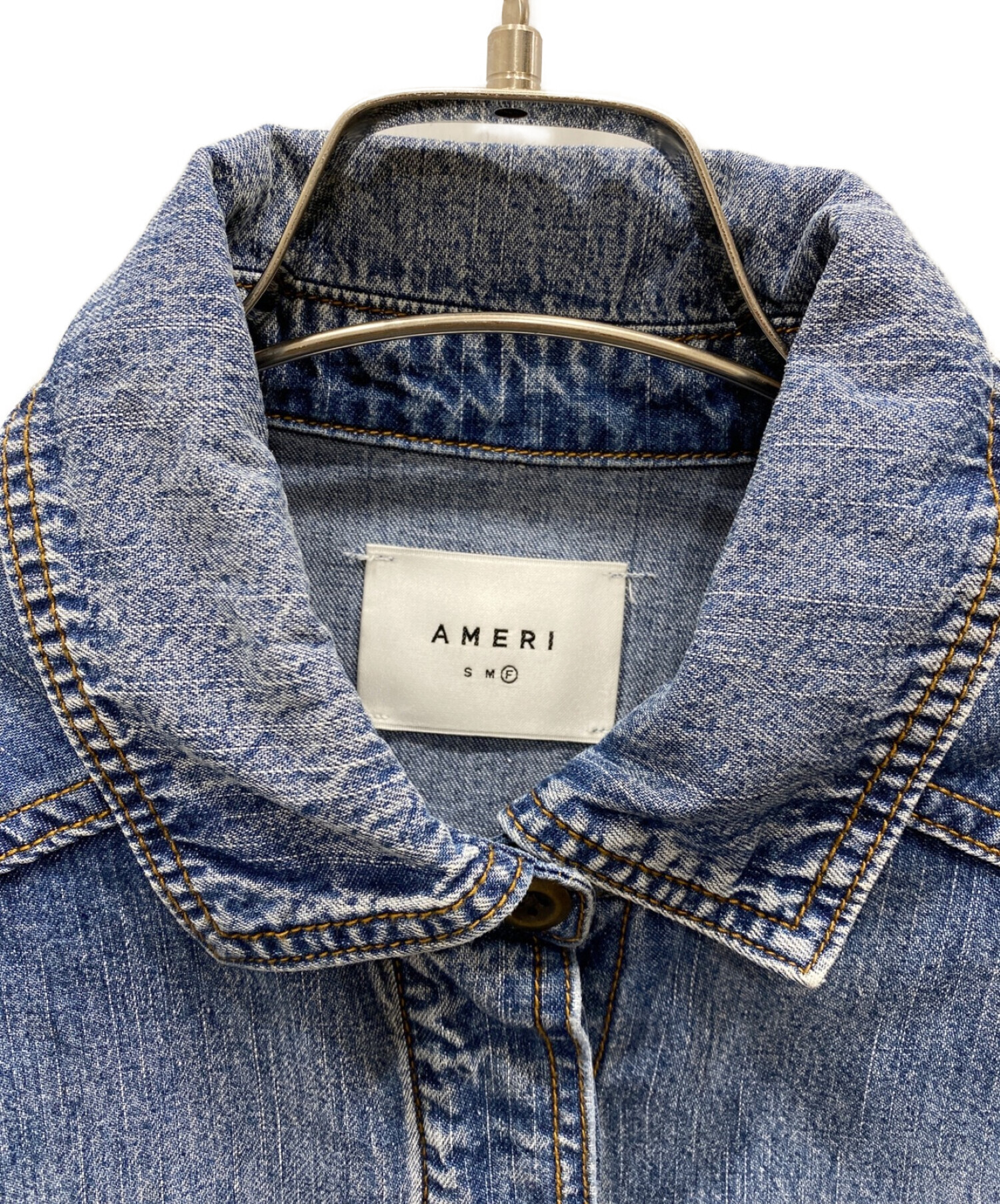 中古・古着通販】Ameri VINTAGE (アメリヴィンテージ) UPSIDE DOWN DENIM SHIRT ブルー  サイズ:F｜ブランド・古着通販 トレファク公式【TREFAC FASHION】スマホサイト