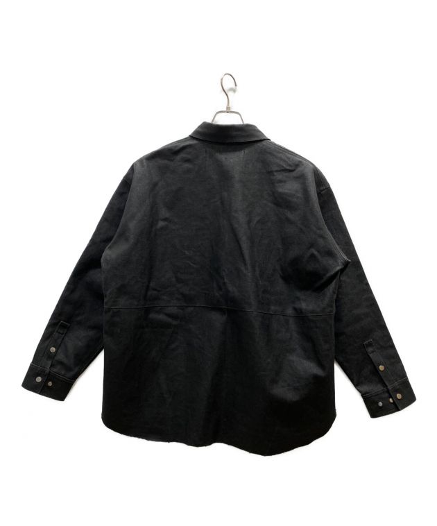OUAT (オーユーエーティー) CPOシャツ ブラック サイズ:L