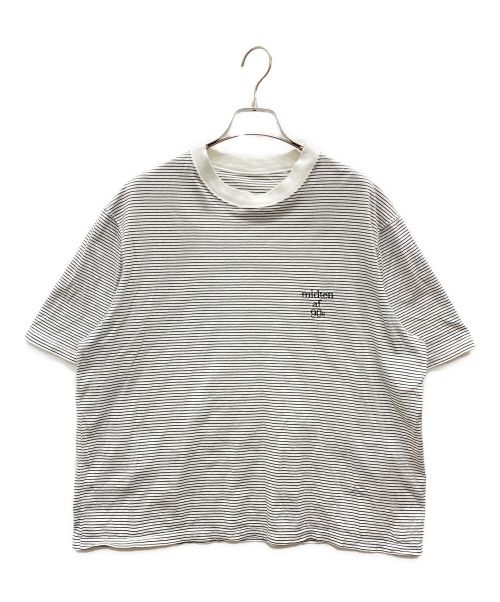 【中古・古着通販】SUMARI (シュマリ) ボーダーTシャツ ブラック