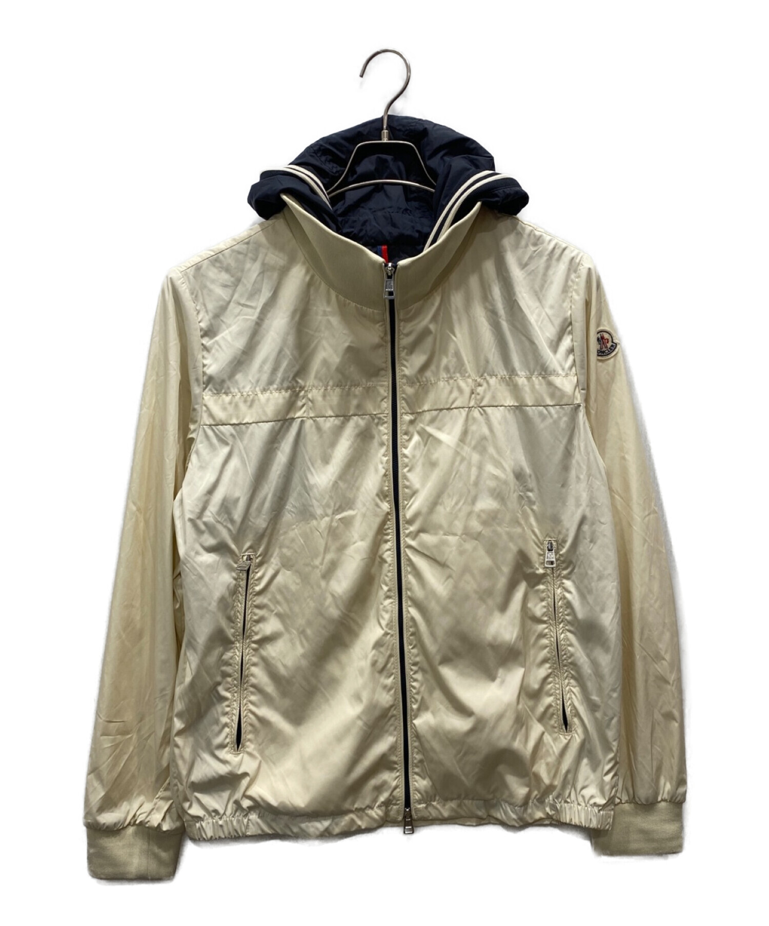 中古・古着通販】MONCLER (モンクレール) ALIBERT ベージュ×ネイビー ...