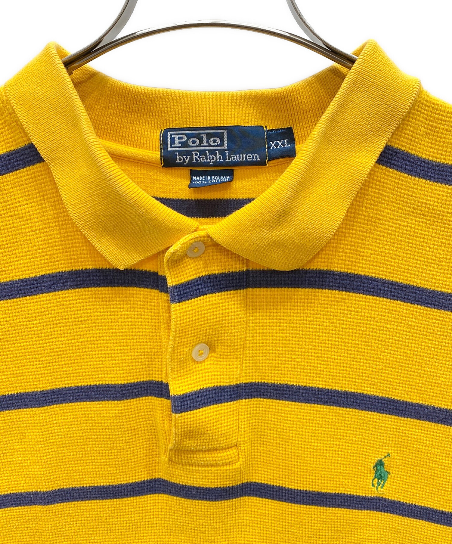 POLO RALPH LAUREN (ポロ・ラルフローレン) ビッグシルエットポロシャツ イエロー サイズ:XXL