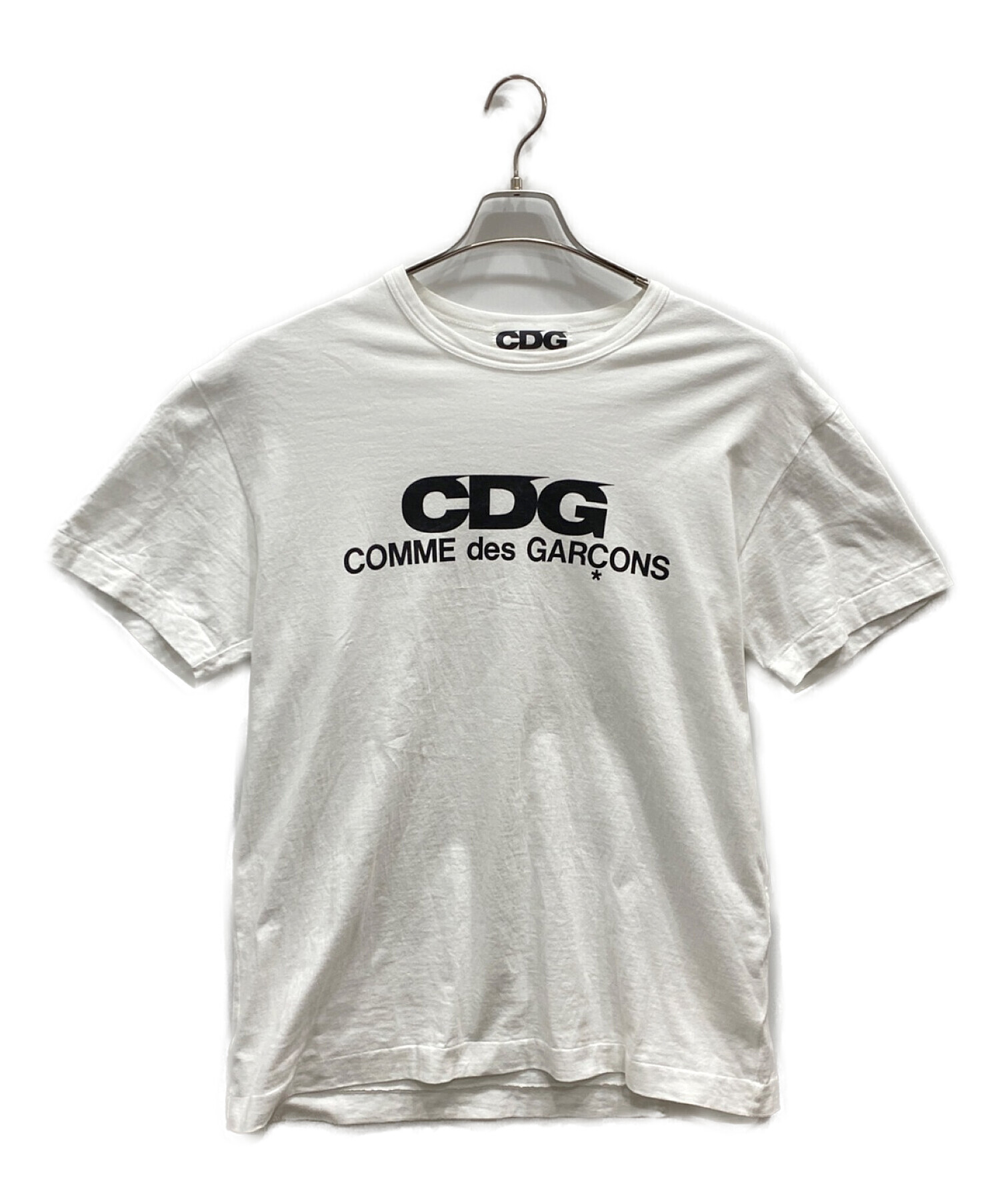 CDG (シーディージー コムデギャルソン) ロゴTシャツ ホワイト サイズ:XXL