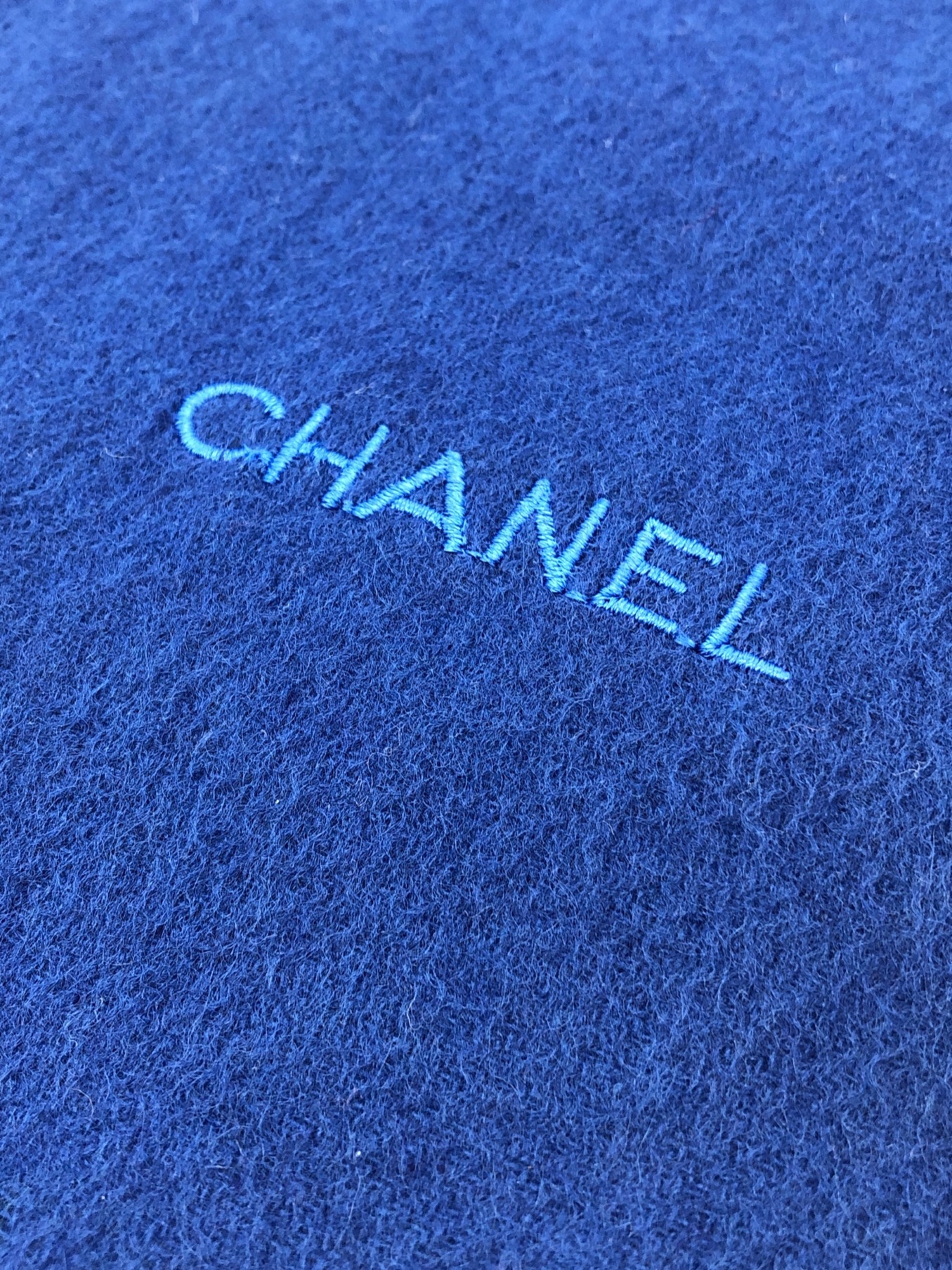 中古・古着通販】CHANEL (シャネル) カシミヤストール ブルー