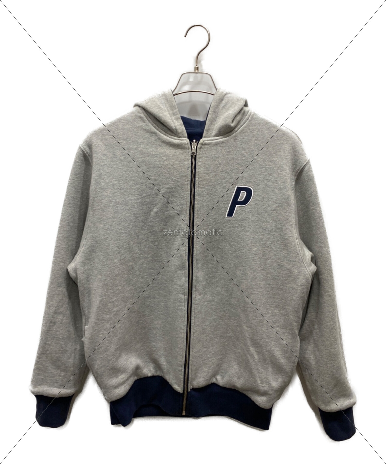 PALACE (パレス) REVERSIBLE 900G TONKA HOOD ネイビー×グレー サイズ:M