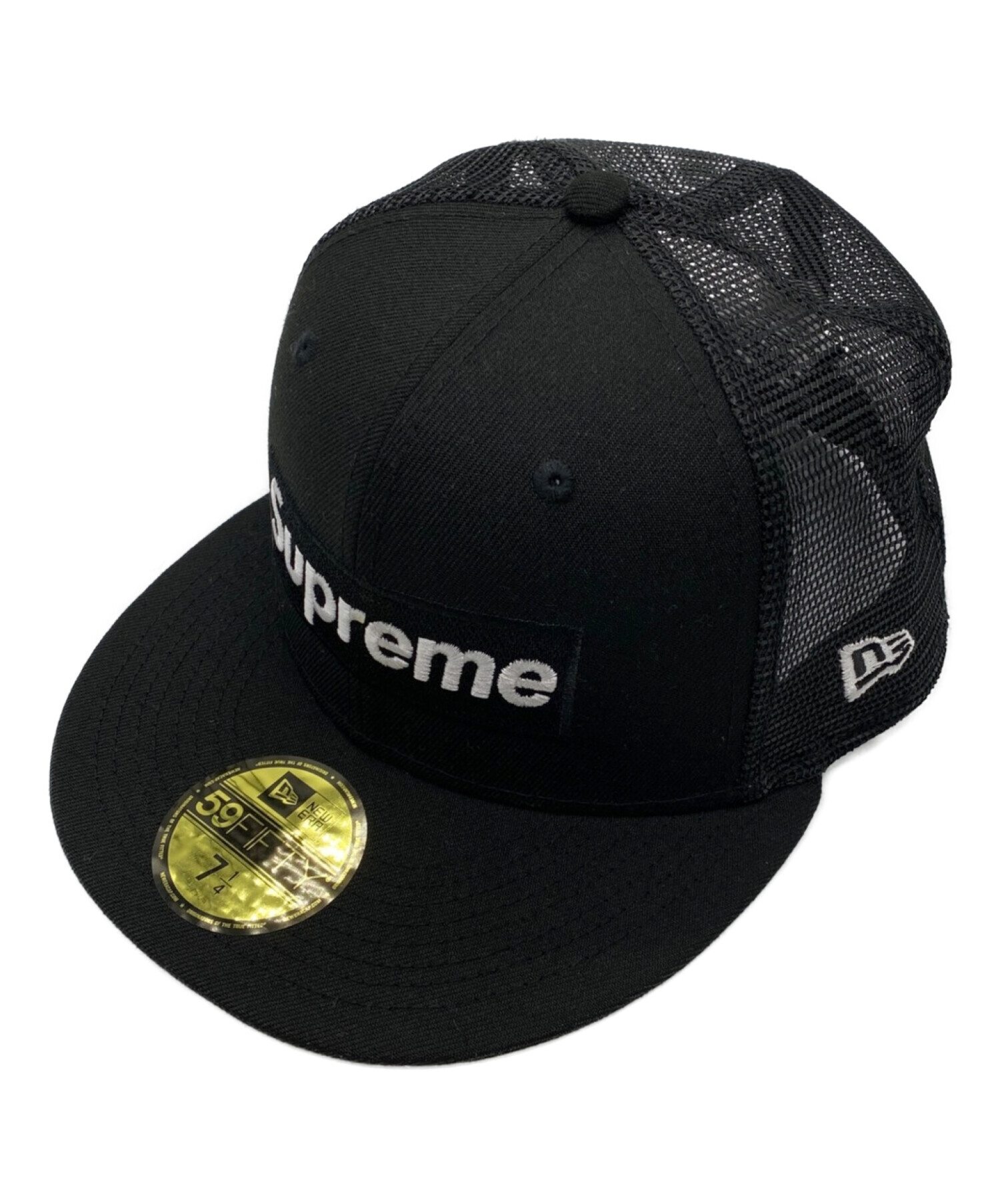 Supreme Box Logo Mesh Back New Era 7-1/2brownブラウンサイズ