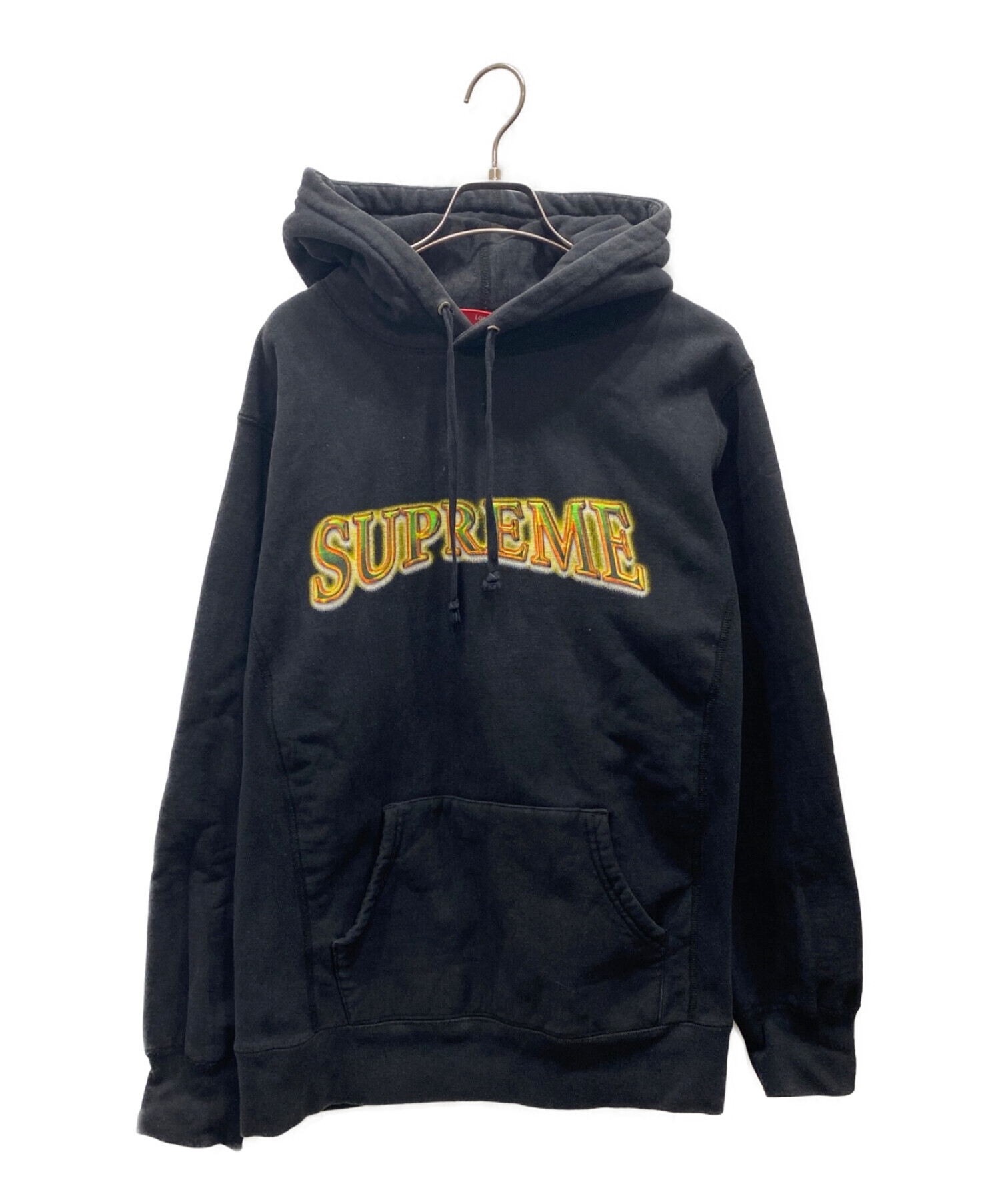 Supreme (シュプリーム) Metallic Arc Hooded Sweatshirt ブラック サイズ:L