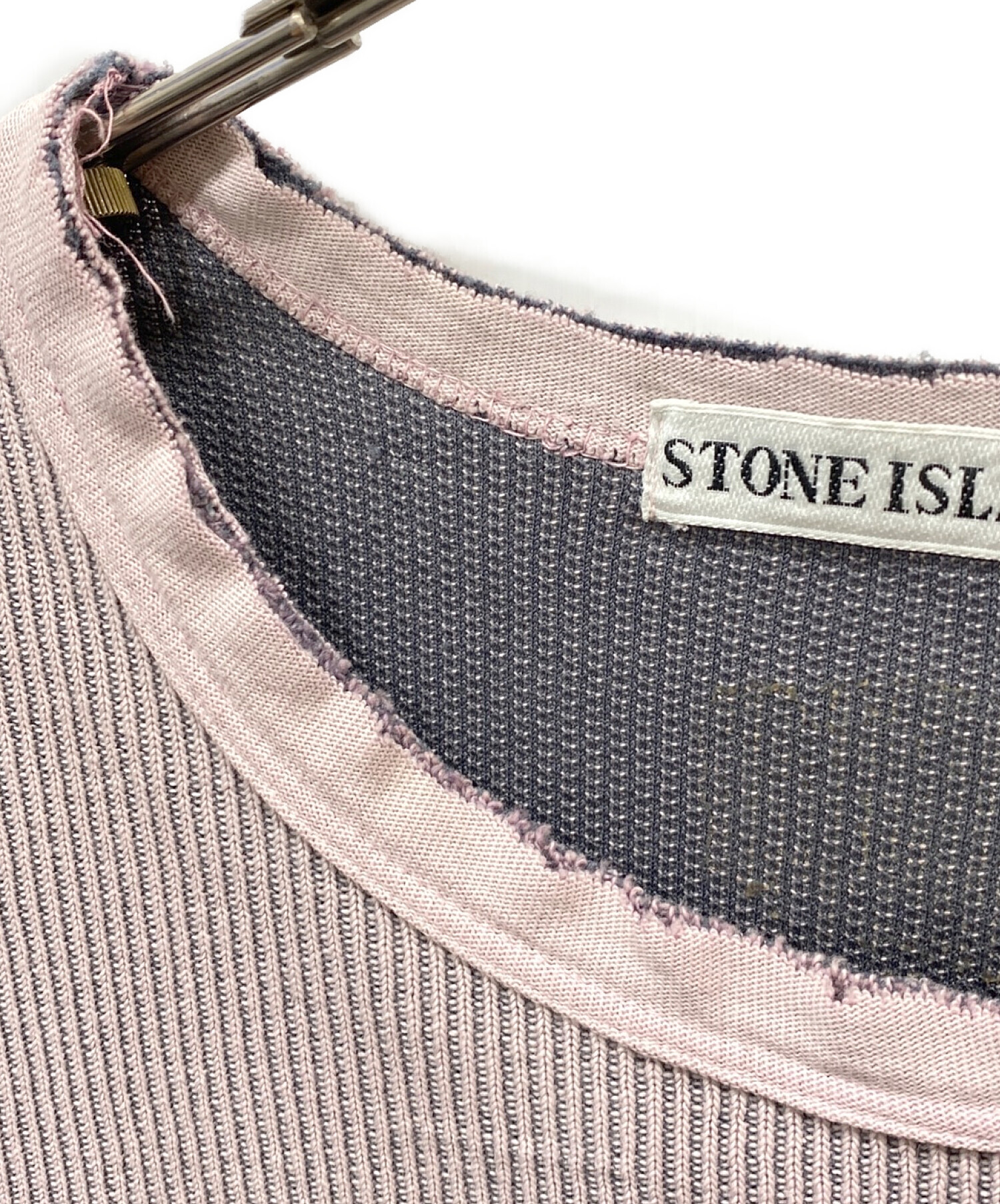 STONE ISLAND (ストーンアイランド) 90'sアーカイブコマンドニット ピンク サイズ:S