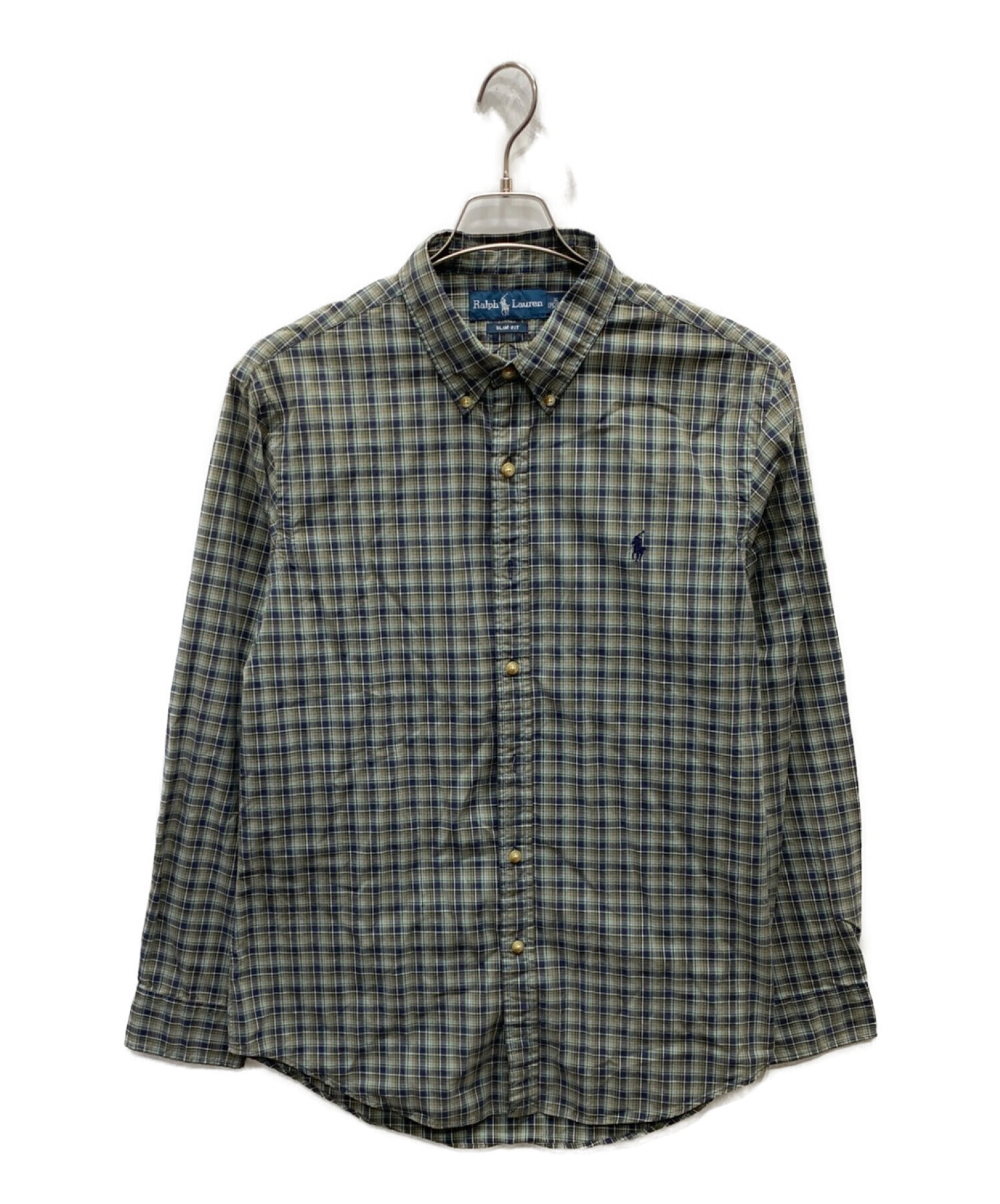 RALPH LAUREN (ラルフローレン) ボタンダウンシャツ グリーン サイズ:XL