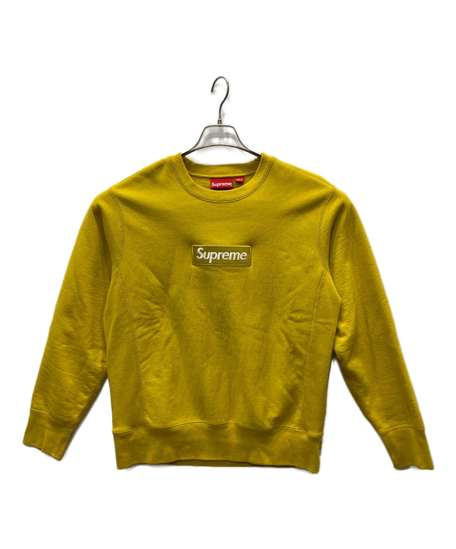 Supreme Box Logo Crewneck Mサイズ Yellow