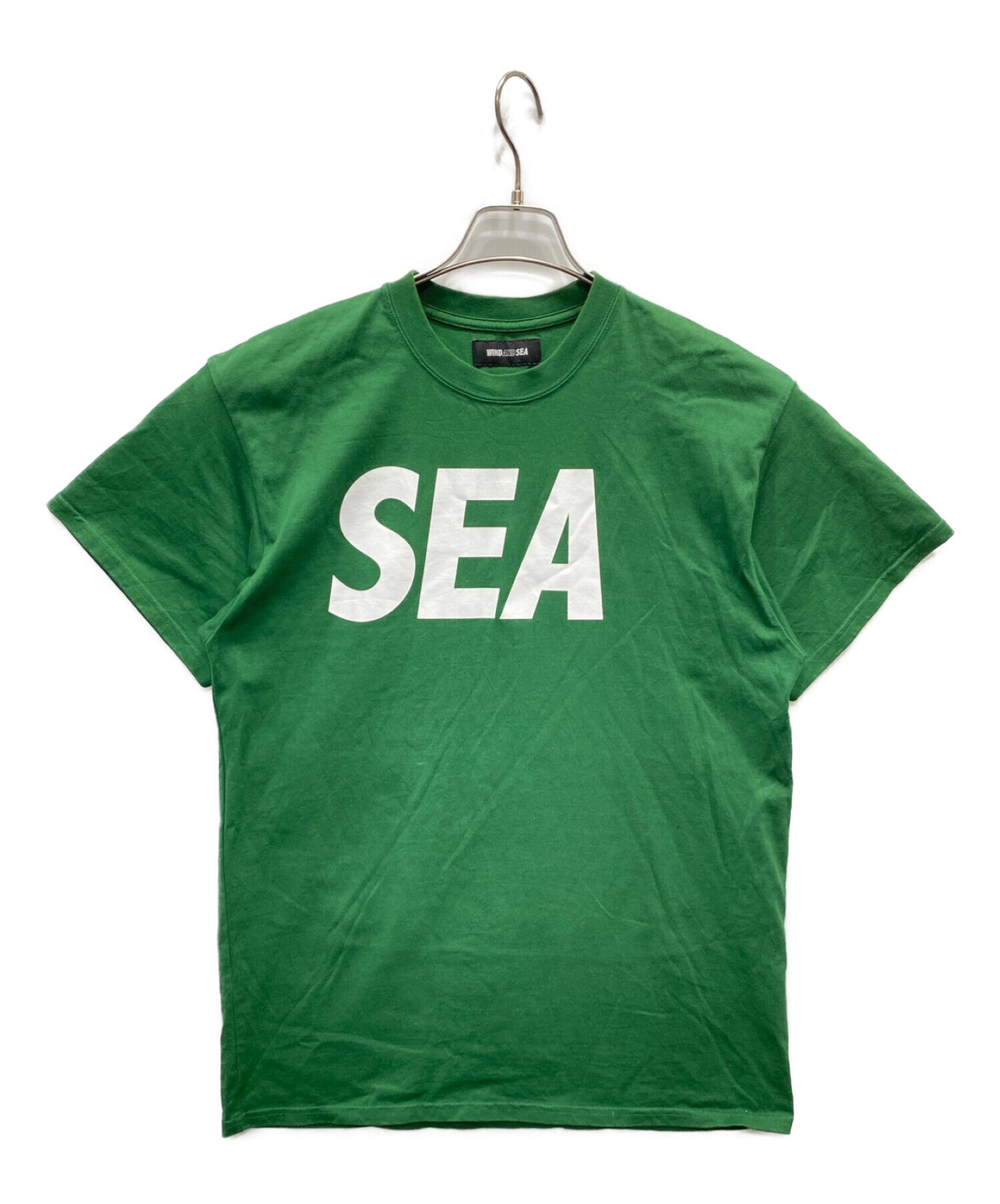 WIND AND SEA (ウィンダンシー) プリントTシャツ グリーン サイズ:L