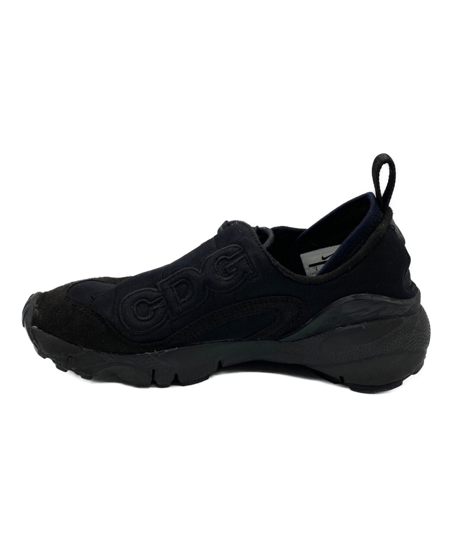 NIKE (ナイキ) BLACK COMME des GARCONS (ブラック コムデギャルソン) AIR FOOTSCAPE NM ブラック  サイズ:24