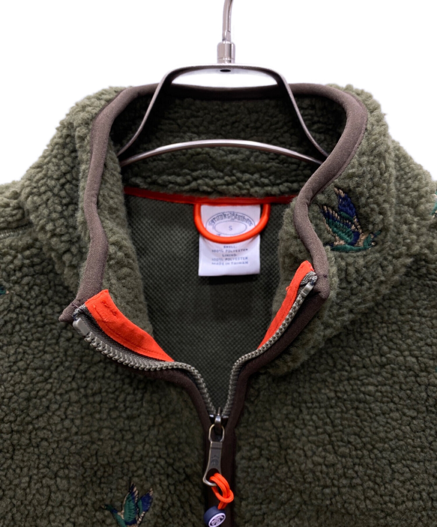 BROOKS BROTHERS (ブルックスブラザーズ) TEDDY FLEECE DUCK EMB FULL ZIP オリーブ サイズ:S