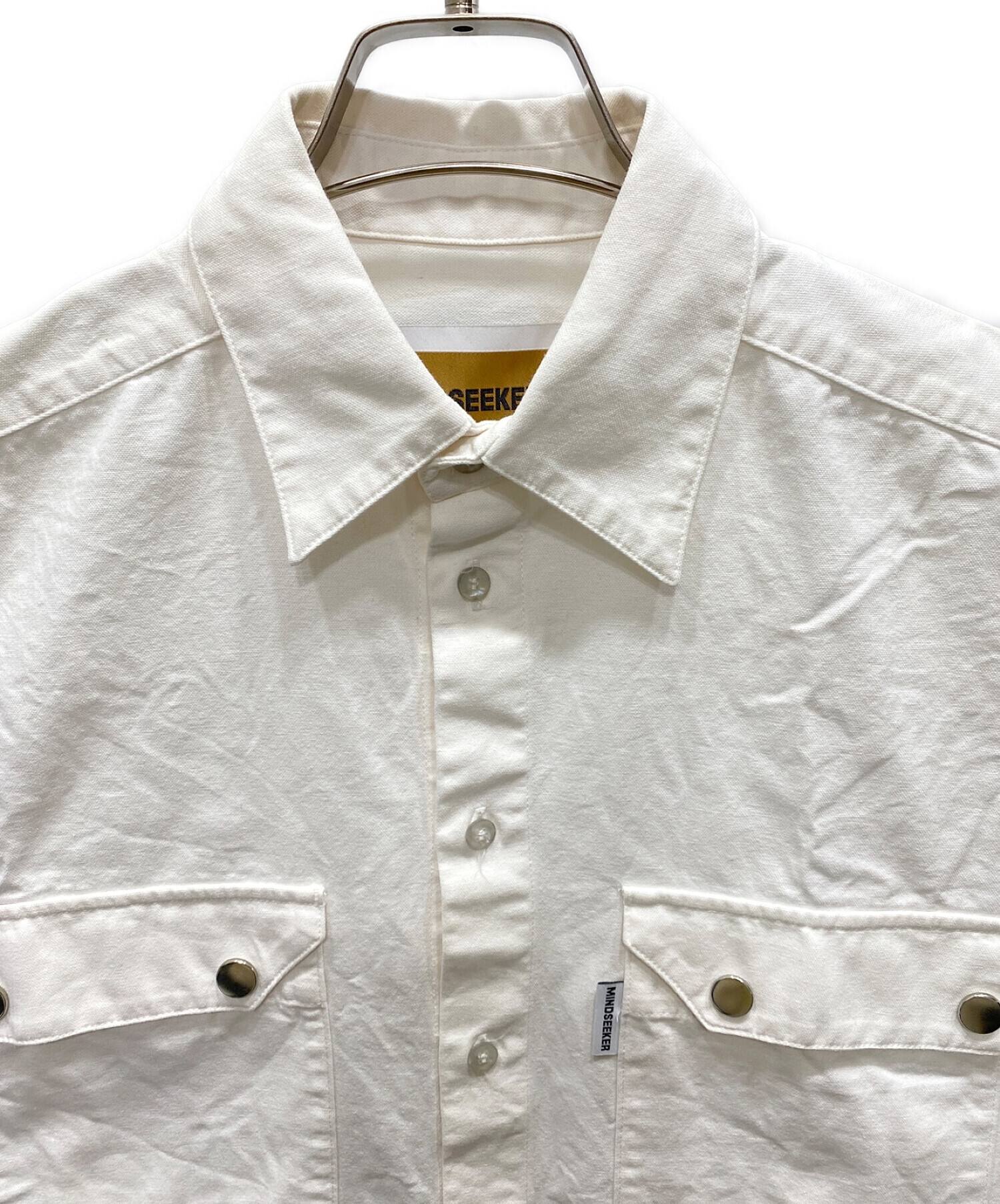 MINDSEEKER (マインドシーカー) バックプリントシャツ ホワイト サイズ:44