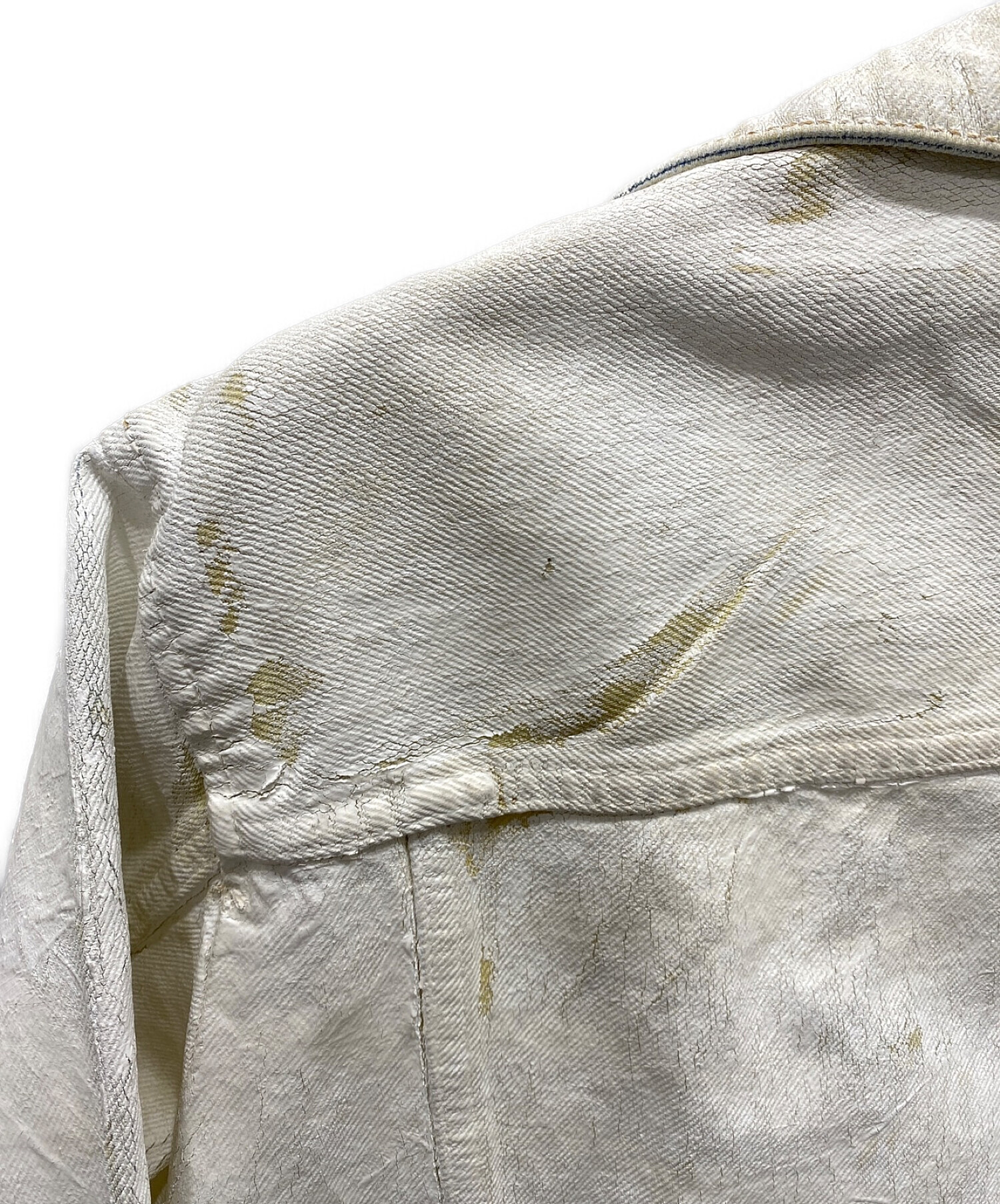 USED silver coating jacketGジャン/デニムジャケット