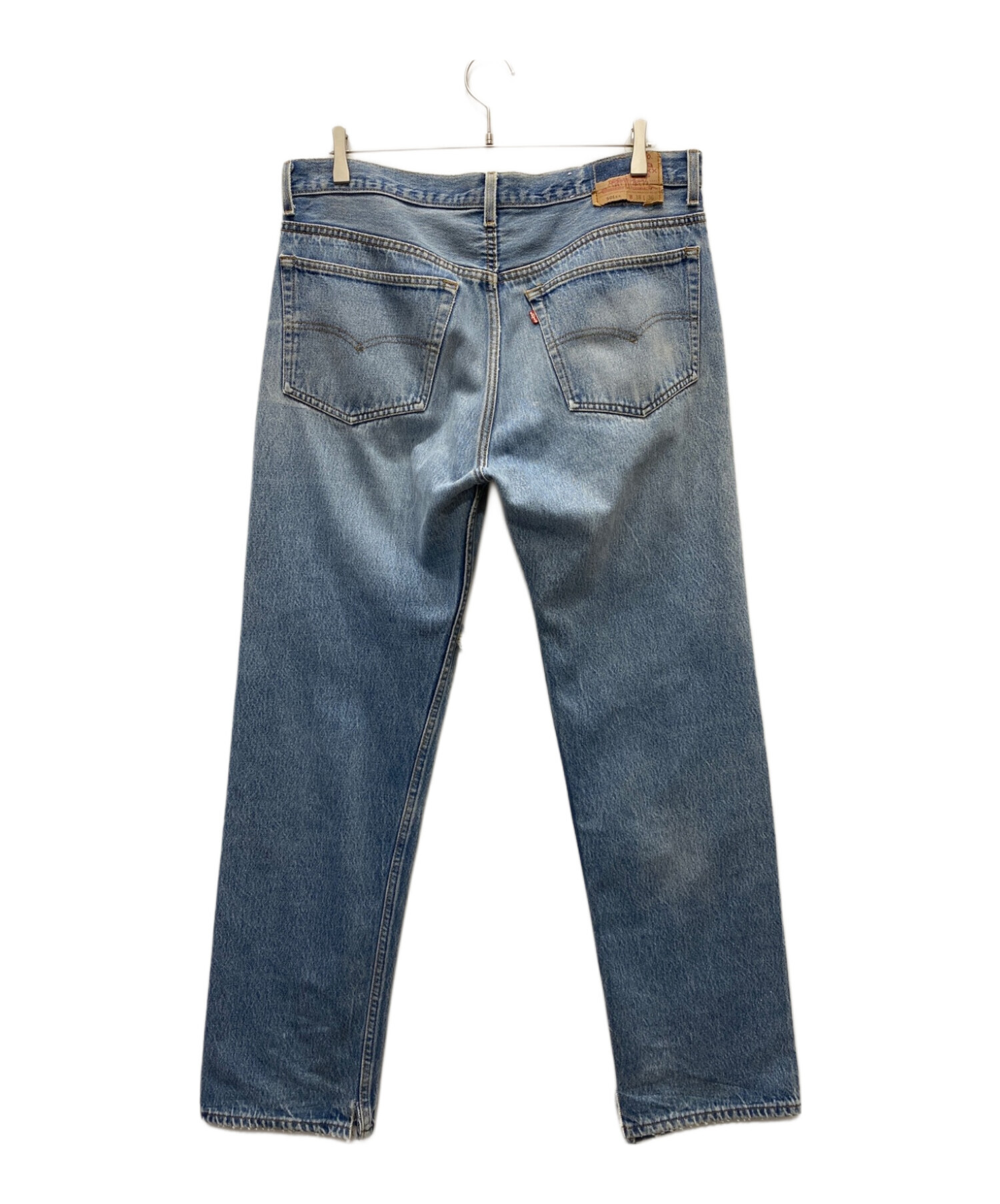 LEVI'S (リーバイス) 501XXダメージデニムパンツ ブルー サイズ:ｗ38×L36