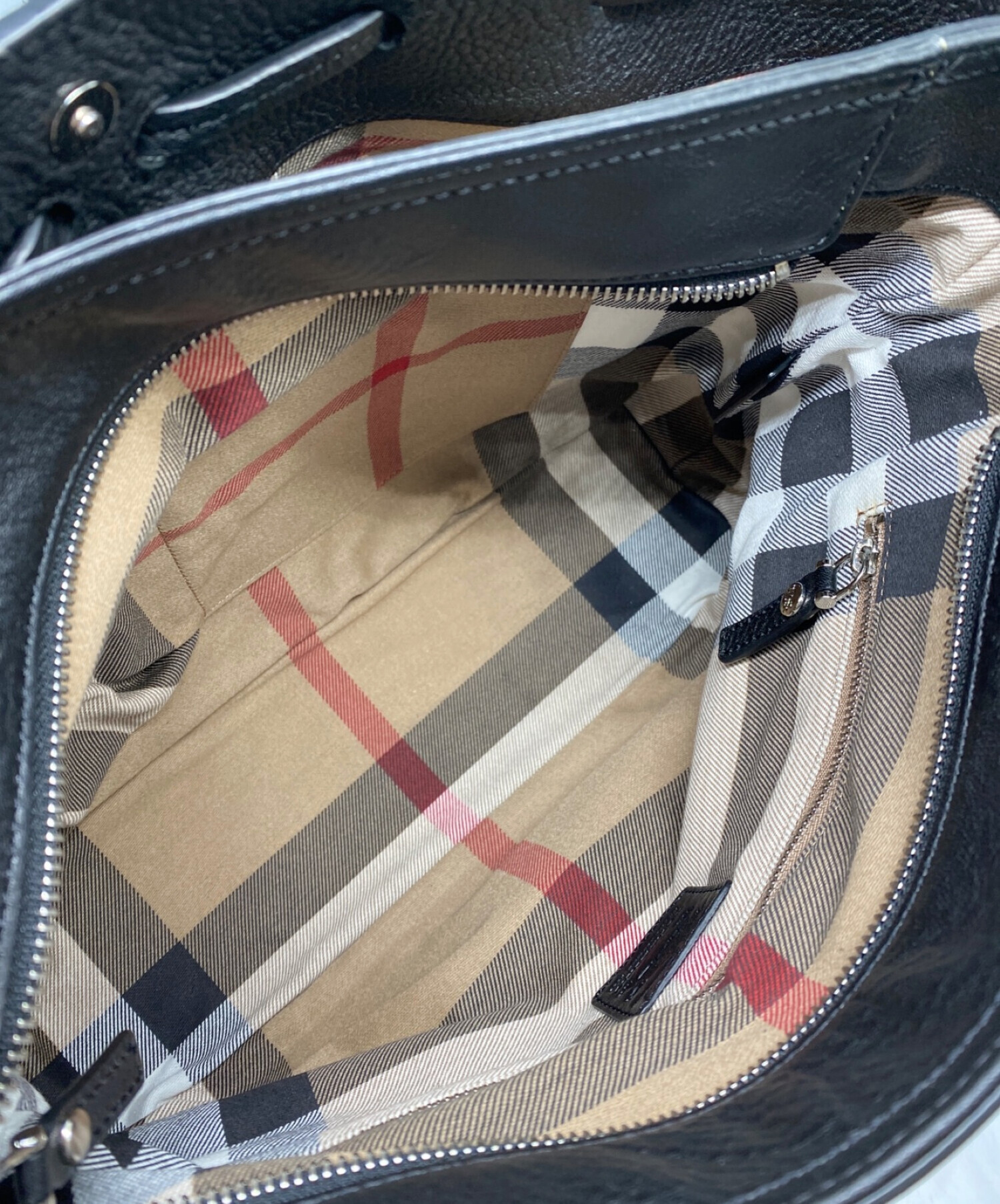 中古・古着通販】BURBERRY (バーバリー) レザーショルダーバッグ