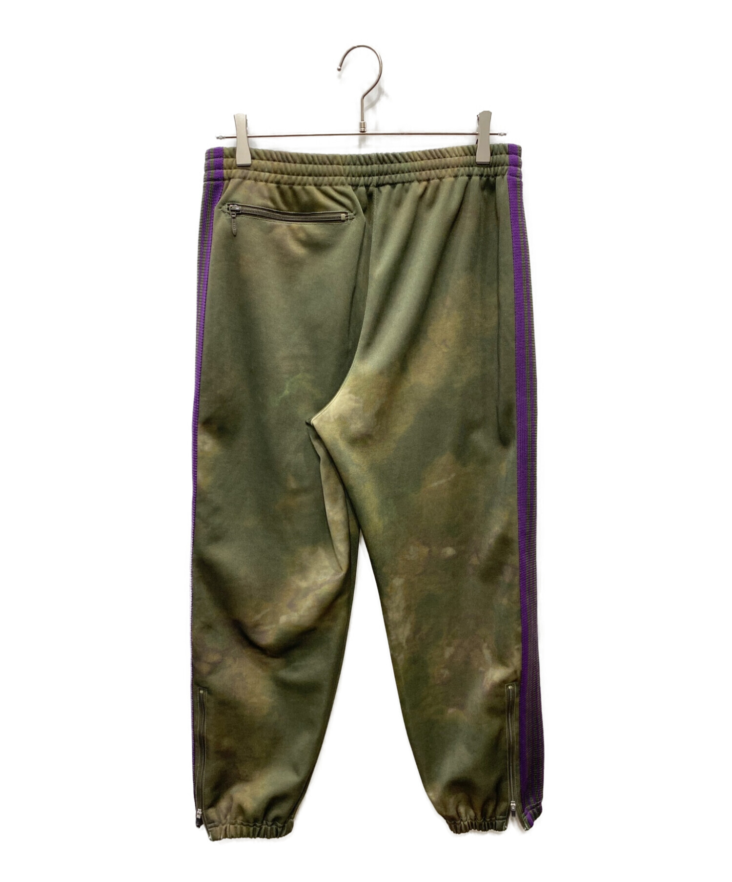 Needles (ニードルズ) uneven dye track pants グリーン×パープル サイズ:S