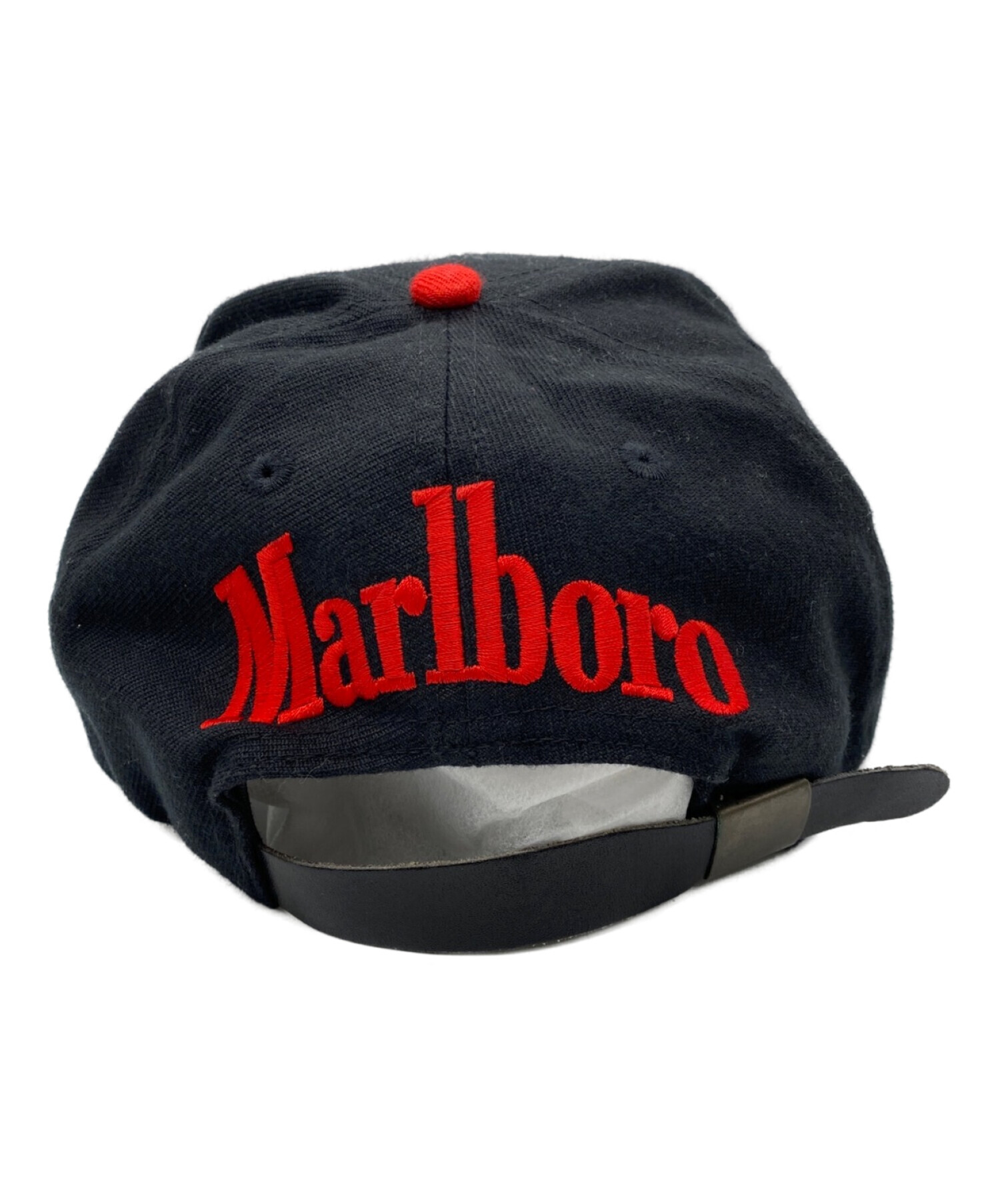 中古・古着通販】marlboro (マルボロ) キャップ ブラック×レッド 