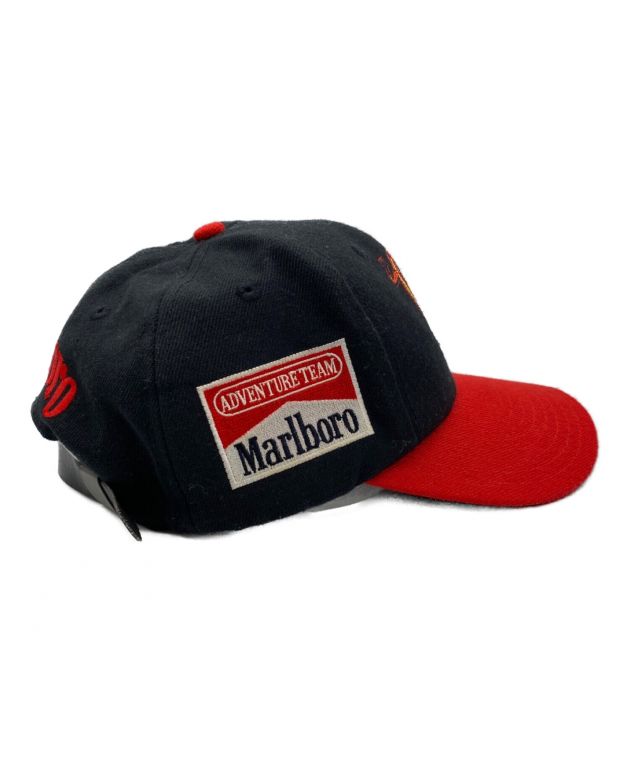 中古・古着通販】marlboro (マルボロ) キャップ ブラック×レッド