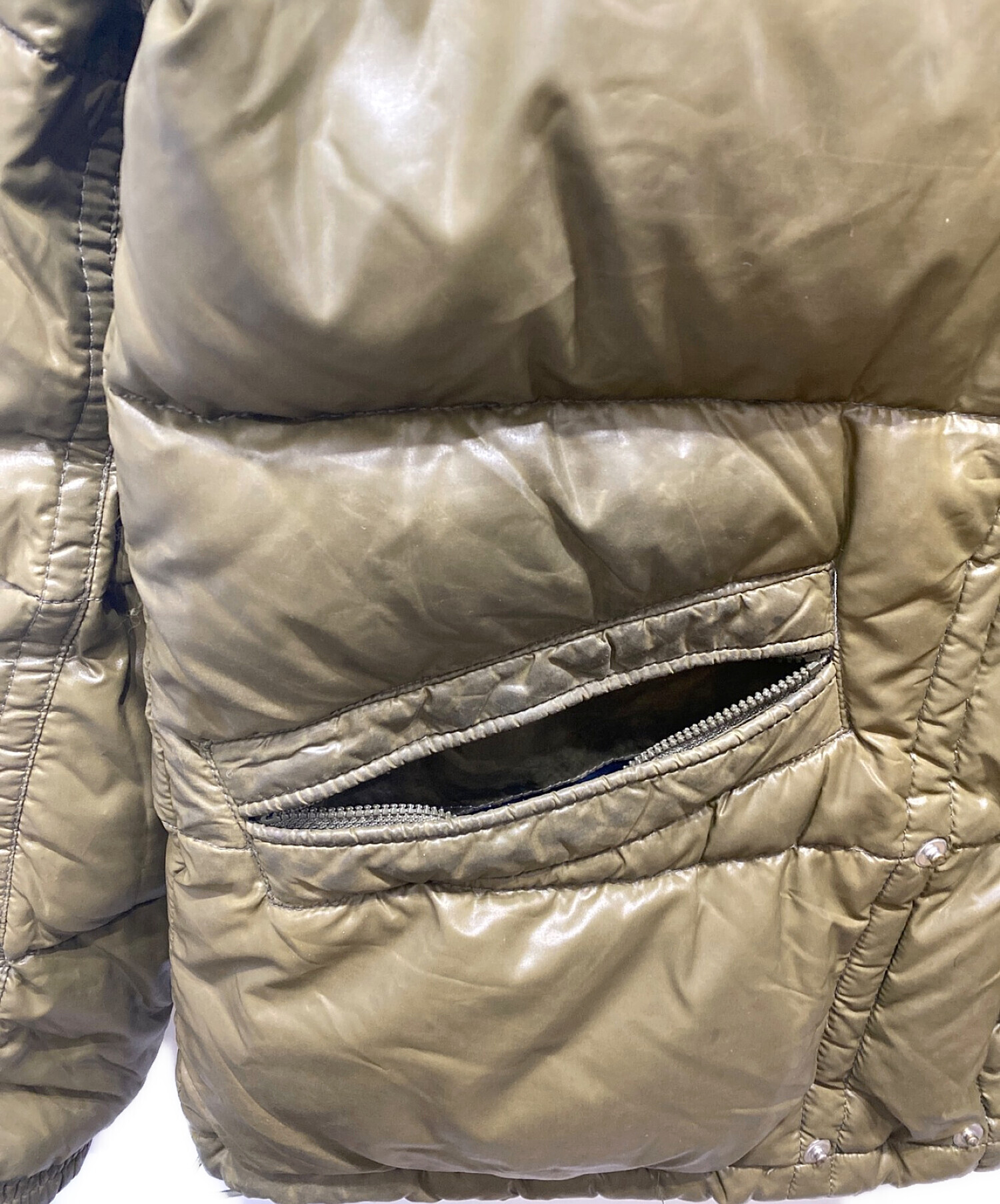 中古・古着通販】MONCLER (モンクレール) K2ダウンジャケット オリーブ