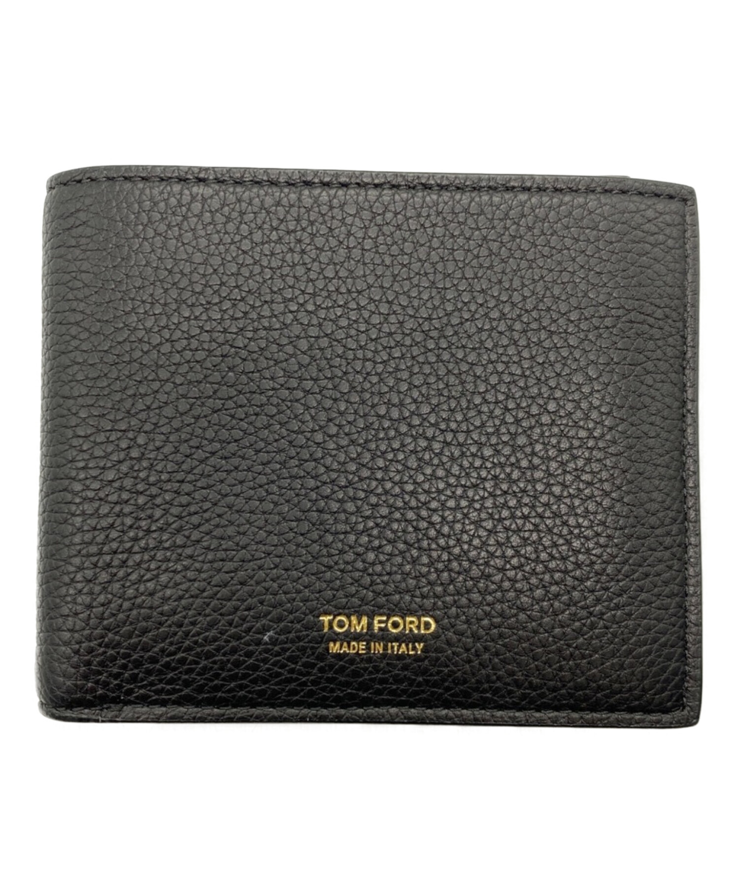 中古・古着通販】TOM FORD (トムフォード) 2つ折り財布 ブラック