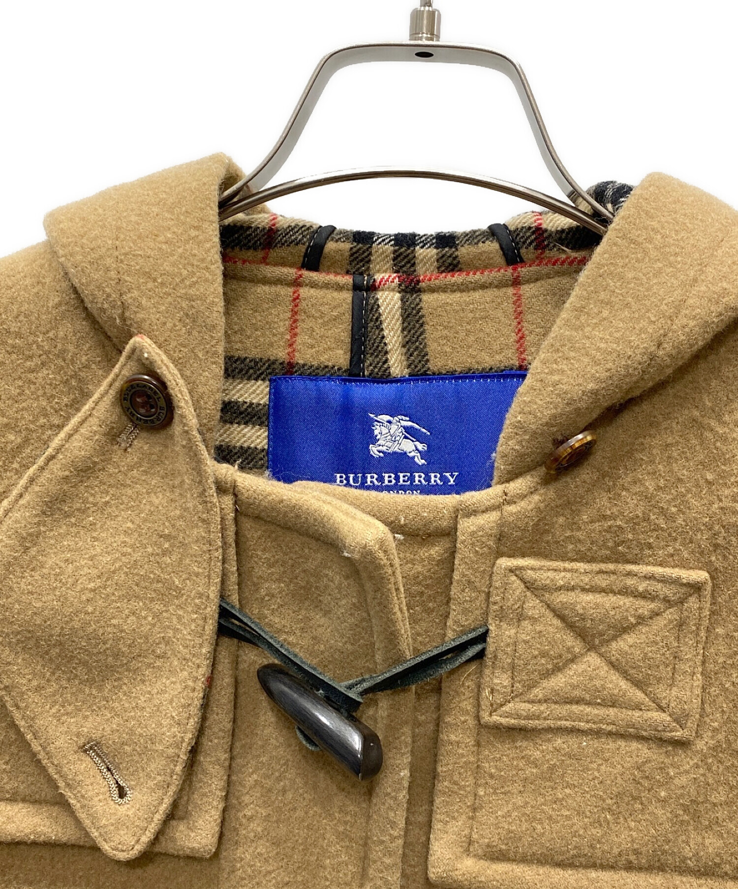 BURBERRY BLUE LABEL (バーバリーブルーレーベル) ダッフルコート ベージュ サイズ:40