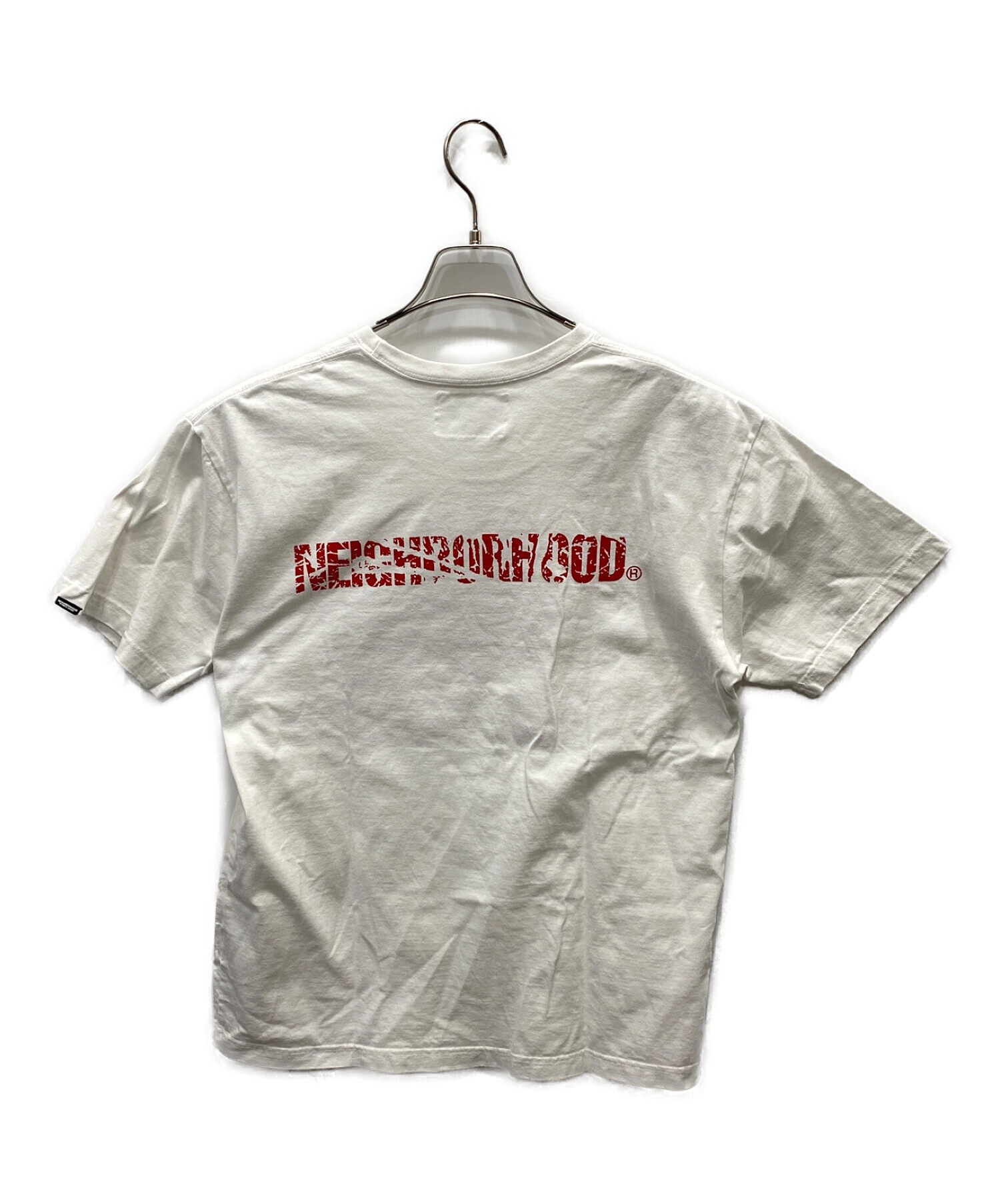 NEIGHBORHOOD (ネイバーフッド) プリントTシャツ ホワイト サイズ:L