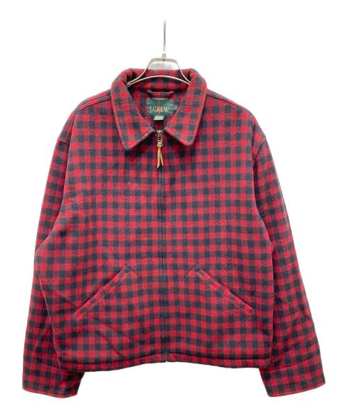 【中古・古着通販】J.CREW (ジェイクルー) チェックウールジャケット レッド×ブラック サイズ:M｜ブランド・古着通販  トレファク公式【TREFAC FASHION】スマホサイト