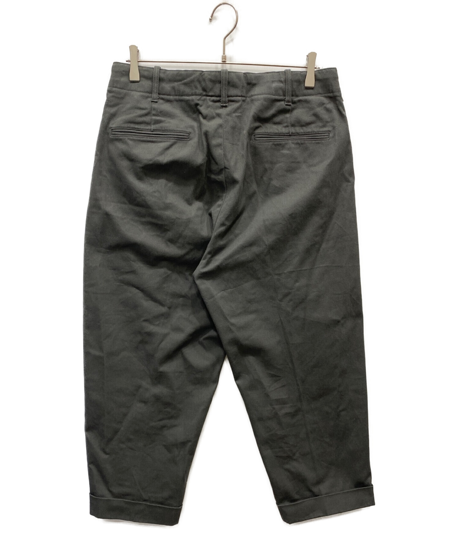 中古・古着通販】STEVEN ALAN (スティーブンアラン) STRC DRILL 2PLEATED PANTS-BOLD グレー  サイズ:L｜ブランド・古着通販 トレファク公式【TREFAC FASHION】スマホサイト