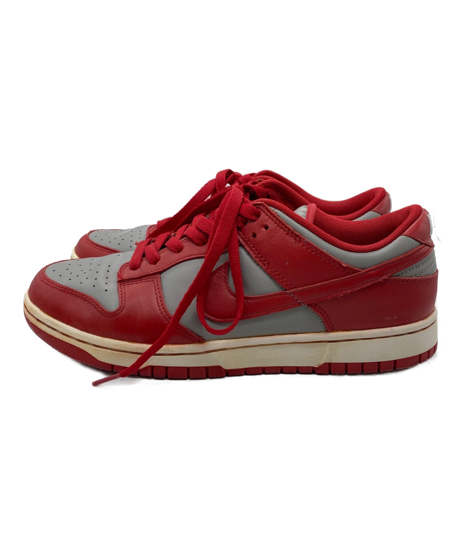 NIKE (ナイキ) DUNK LOW RETRO レッド×グレー サイズ:27