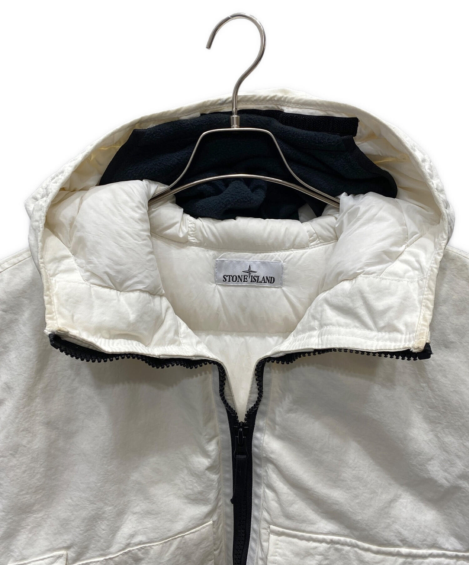 中古・古着通販】STONE ISLAND (ストーンアイランド) OPAQUE NYLON TWILL DOWN JACKET ホワイト  サイズ:L｜ブランド・古着通販 トレファク公式【TREFAC FASHION】スマホサイト