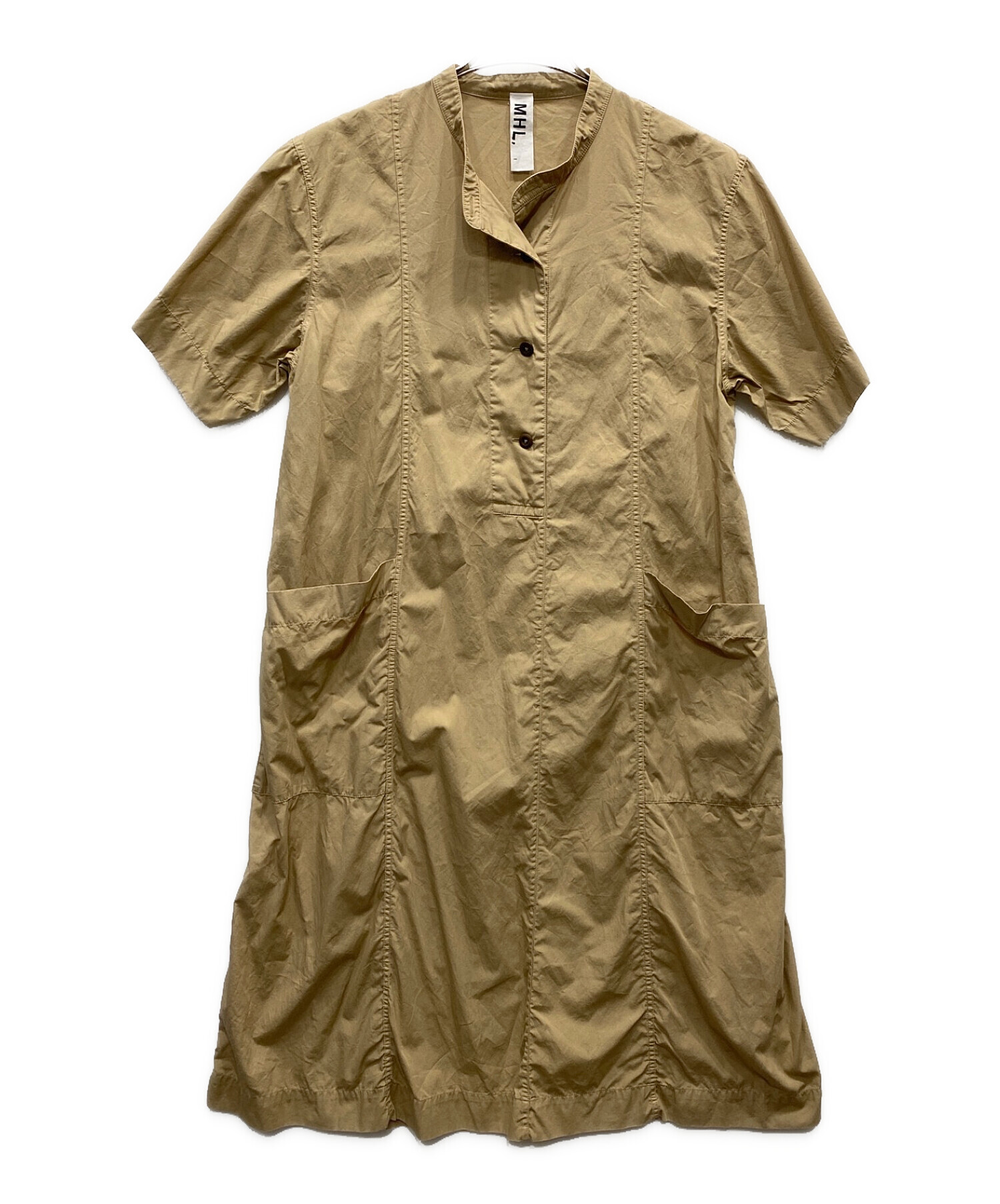 中古・古着通販】MHL (エムエイチエル) GARMENT DYE BASIC POPLIN ベージュ サイズ:1｜ブランド・古着通販  トレファク公式【TREFAC FASHION】スマホサイト