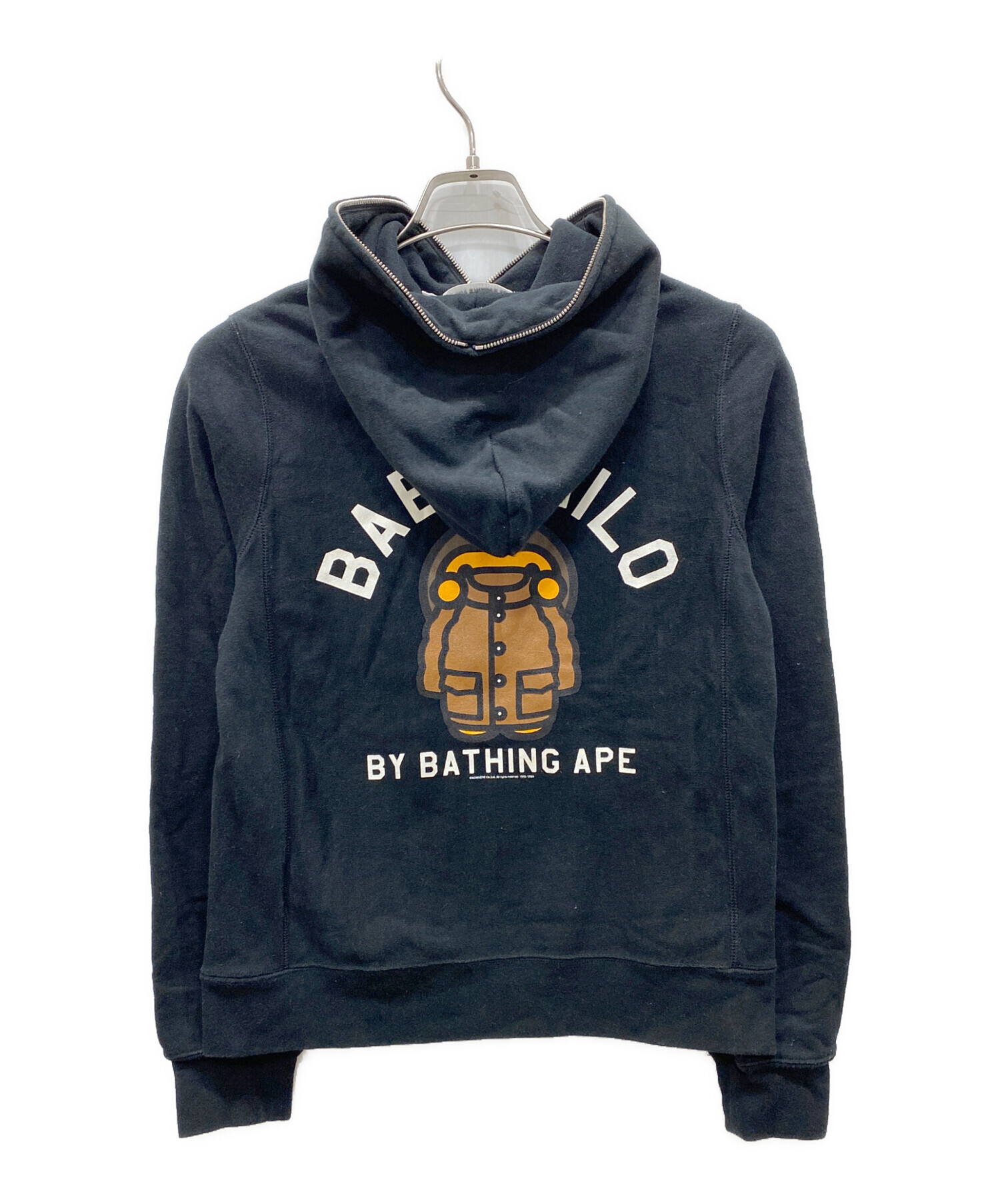 中古・古着通販】A BATHING APE (アベイシングエイプ) MILOプリントジップパーカー ブラック サイズ:XS｜ブランド・古着通販  トレファク公式【TREFAC FASHION】スマホサイト